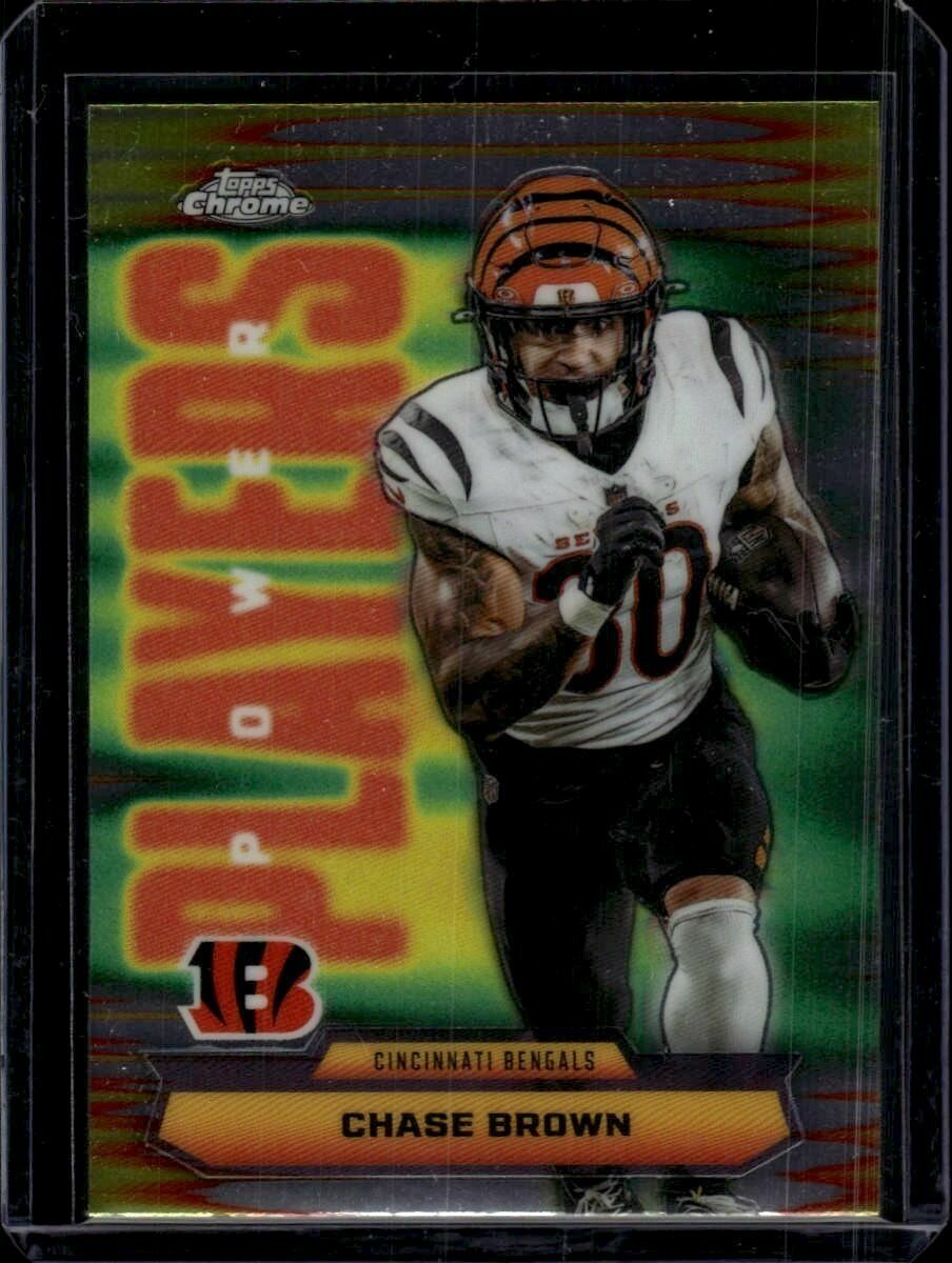 2025 Topps Chrome Chase Brown Power Players Trading Card
