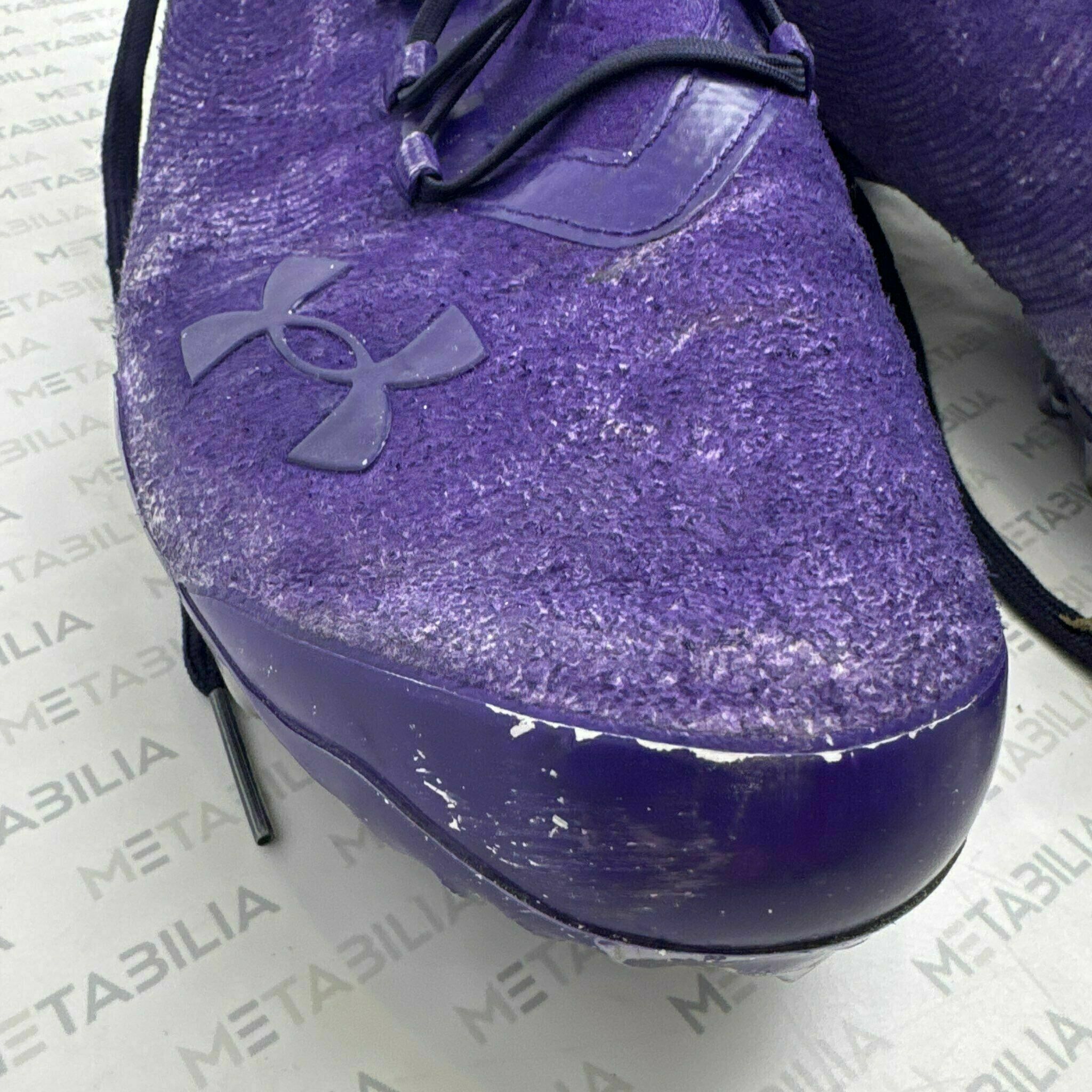 #38 Ravens Player Game-Worn Cleats, US Size 9.5