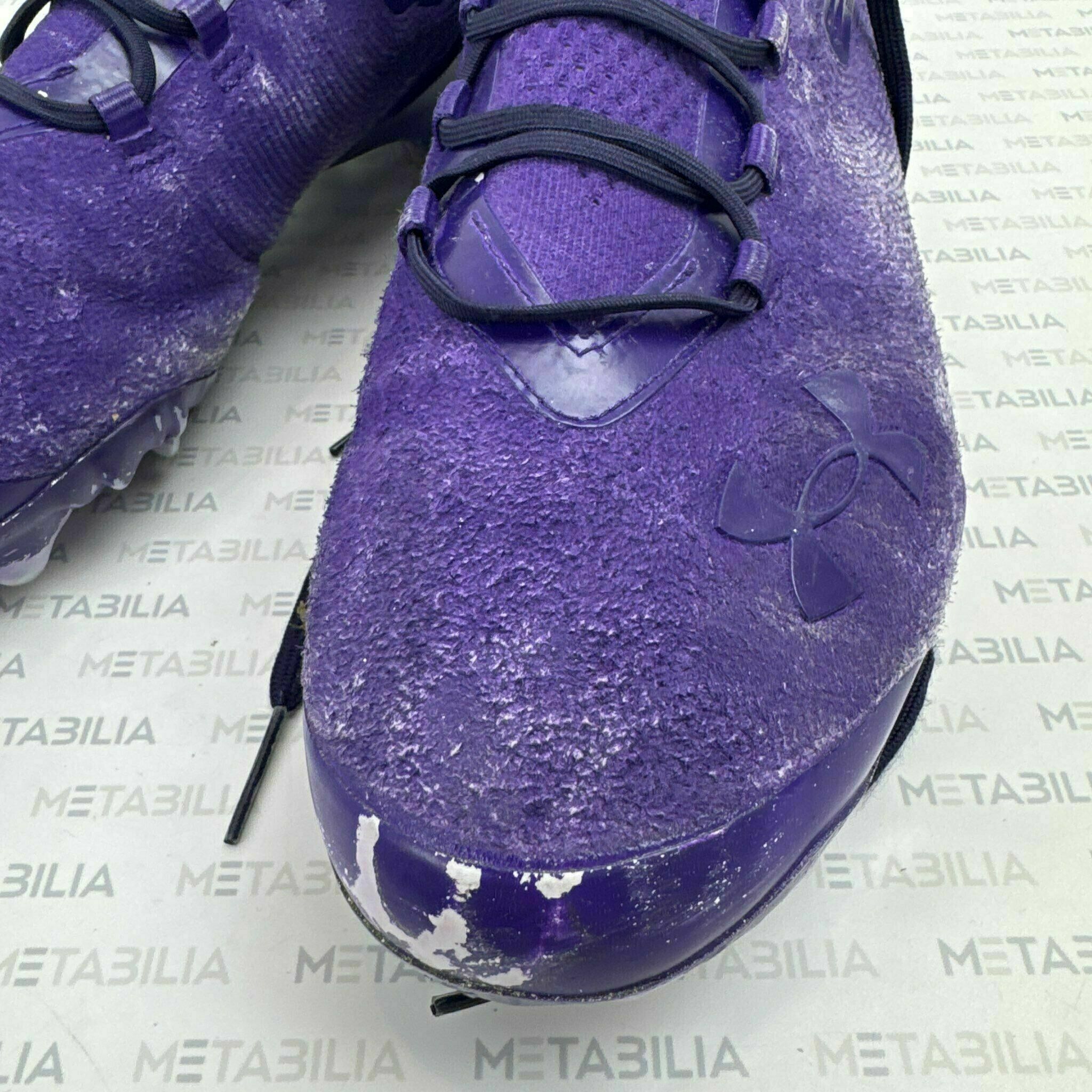 #38 Ravens Player Game-Worn Cleats, US Size 9.5