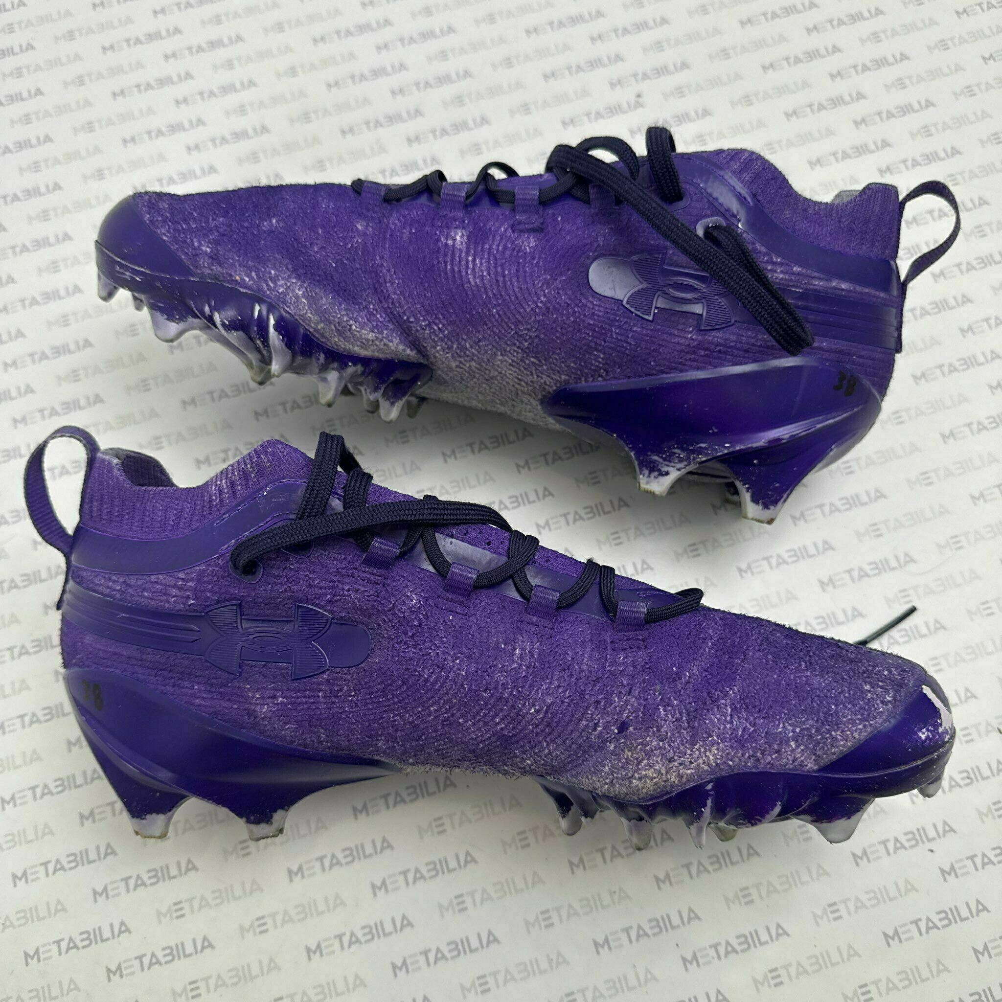 #38 Ravens Player Game-Worn Cleats, US Size 9.5