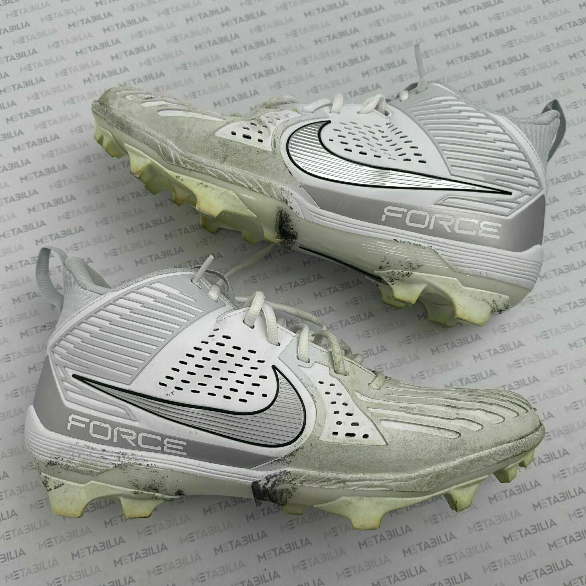 #98 Travis Jones Game-Worn Cleats, US Size 15