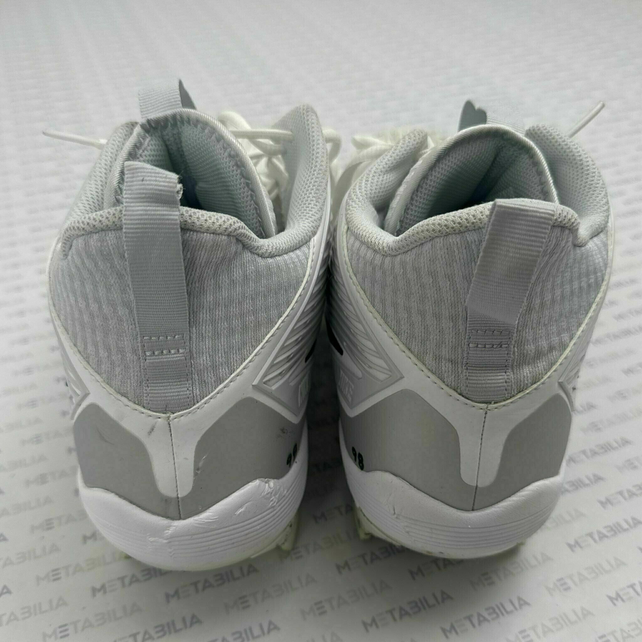 #98 Travis Jones Game-Worn Cleats, US Size 15