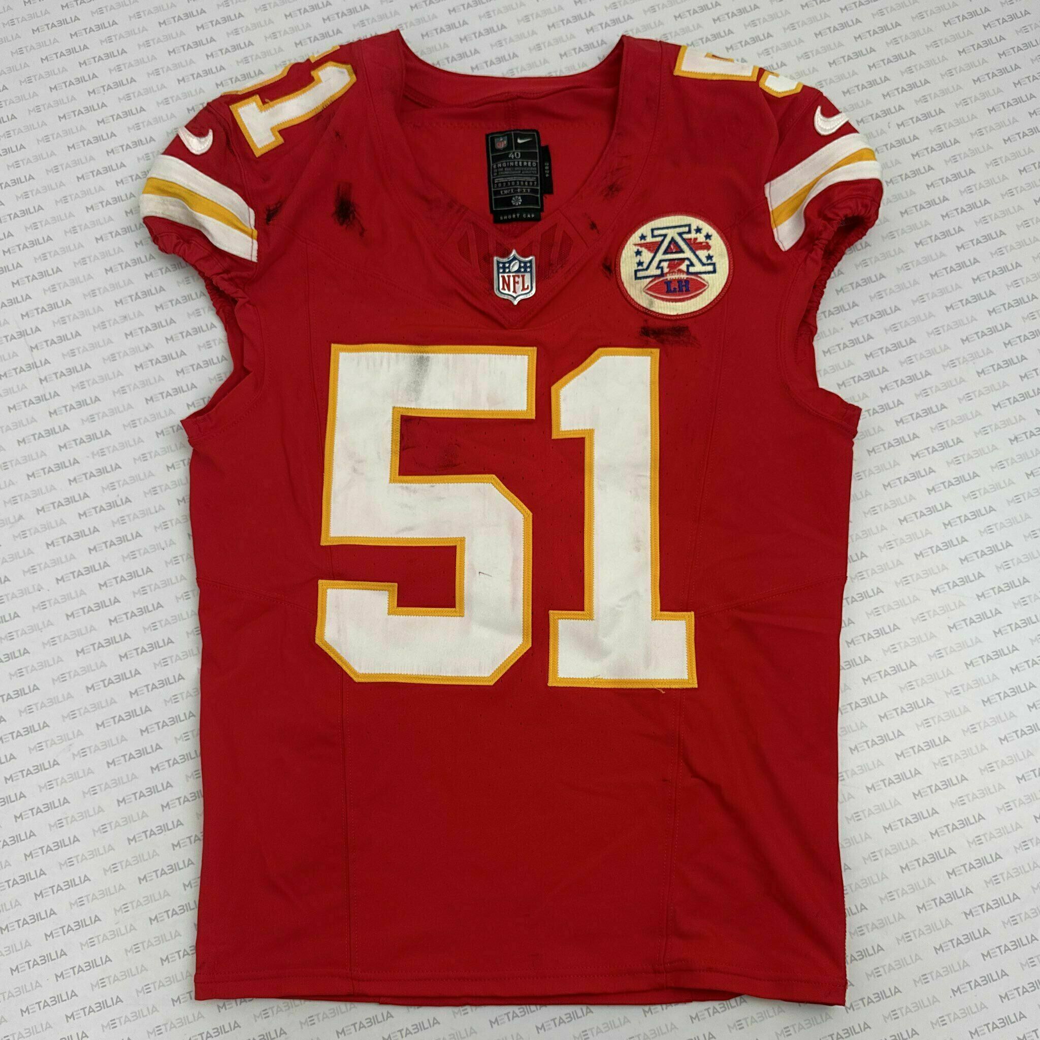 #51 Mason Thomas Rookie Game-Worn Jersey vs Colts