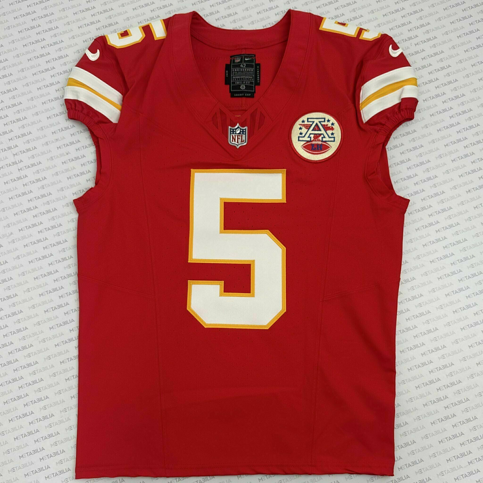 #5 Jeff Weimer PS3 Game-Worn Jersey vs Seahawks