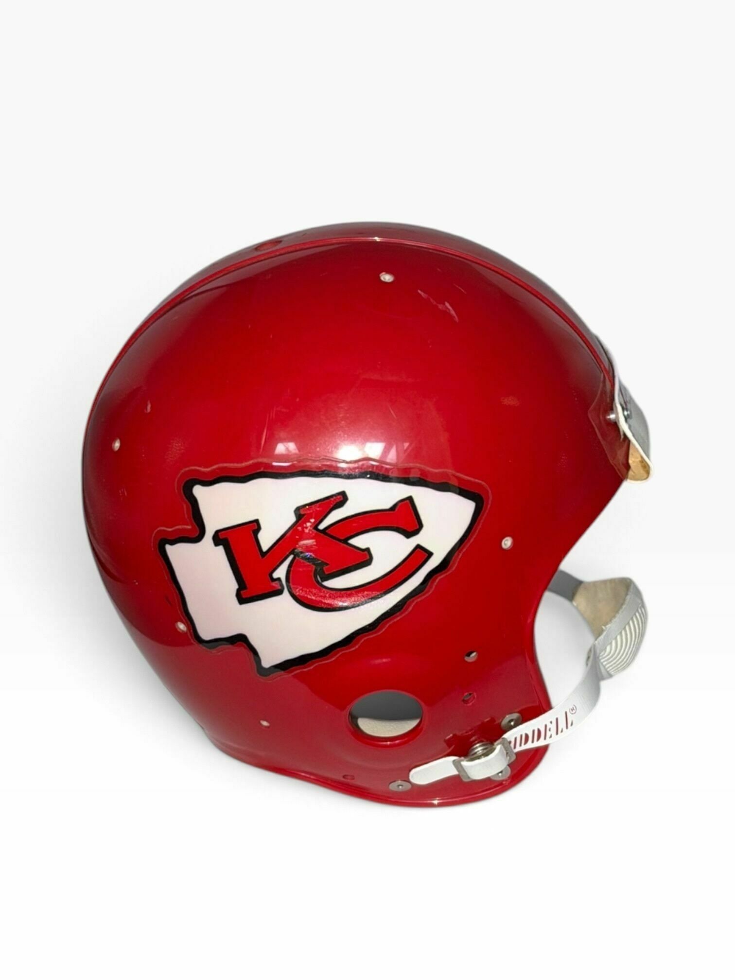 Len Dawson Kansas City Chiefs Autograph Riddell Throwback Authentic Helmet - SC Authentic