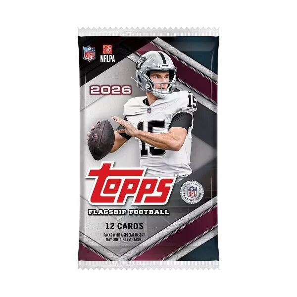2026 Topps Flagship Football - Value Blaster Single (1) Card Pack - 12 Cards