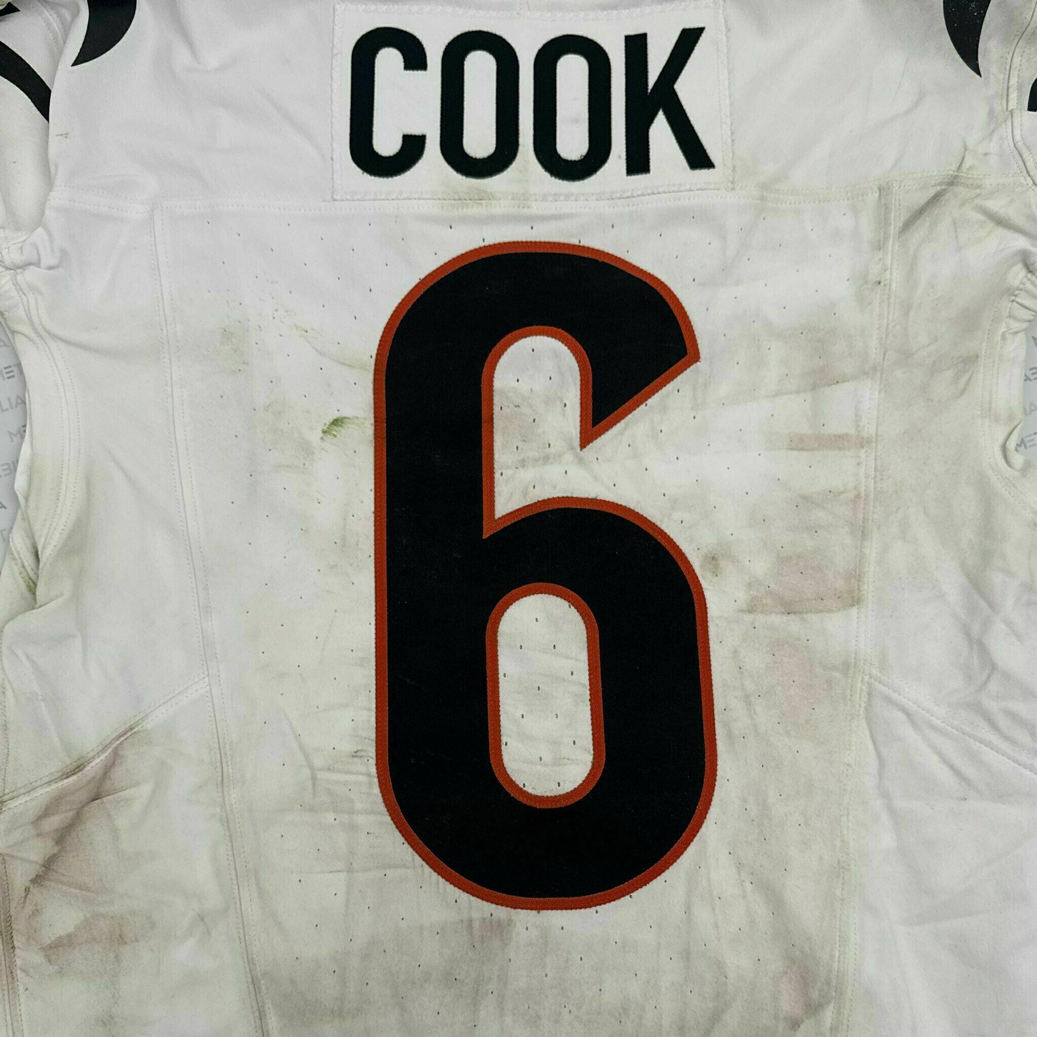#6 Bryan Cook Game-Worn Jersey vs PIT
