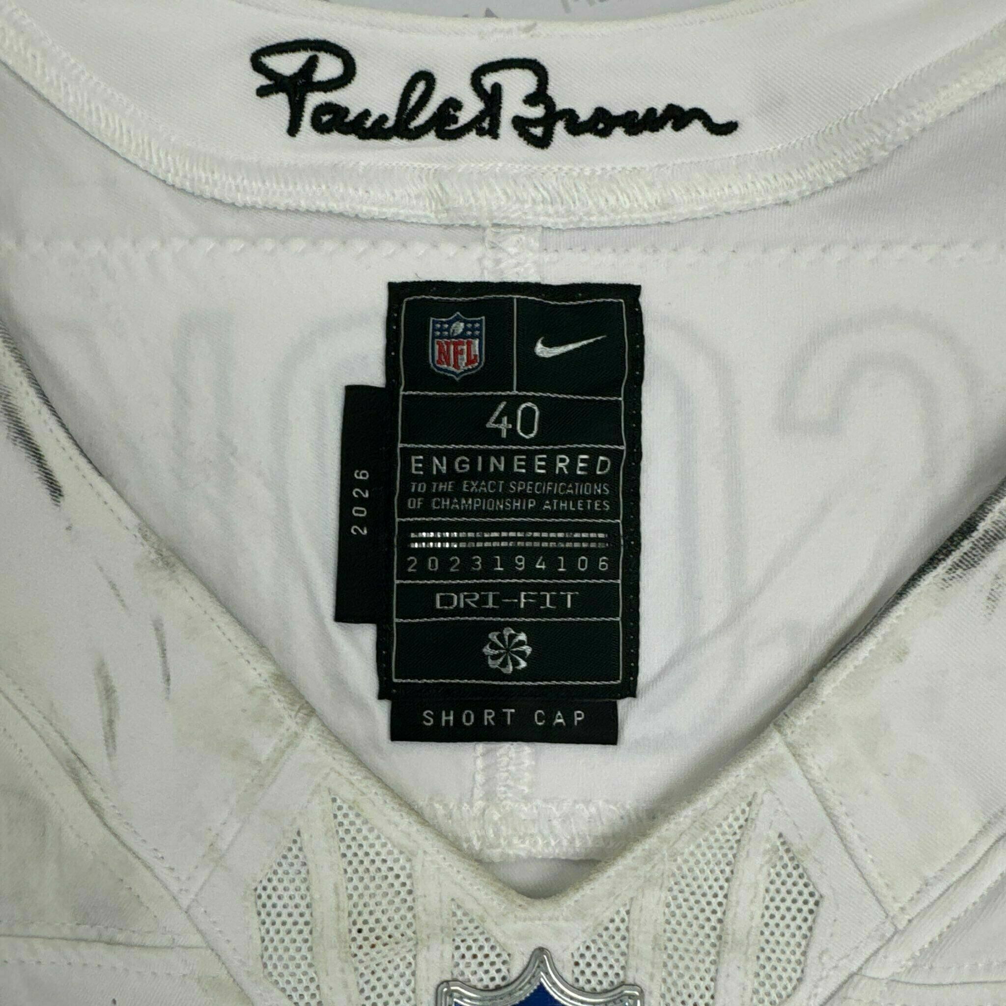 #6 Bryan Cook Game-Worn Jersey vs PIT