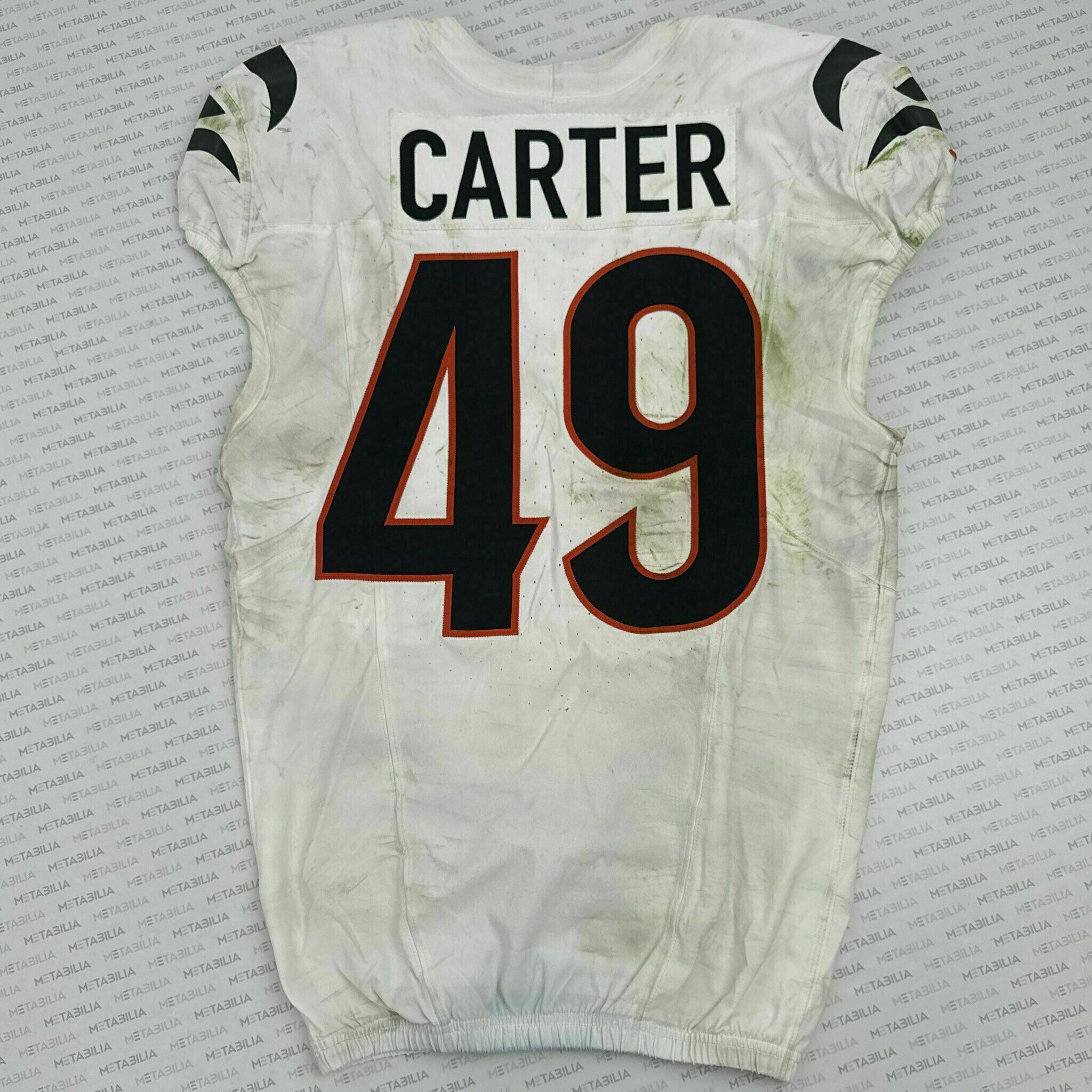 #49 Barrett Carter Game-Worn Jersey vs PIT