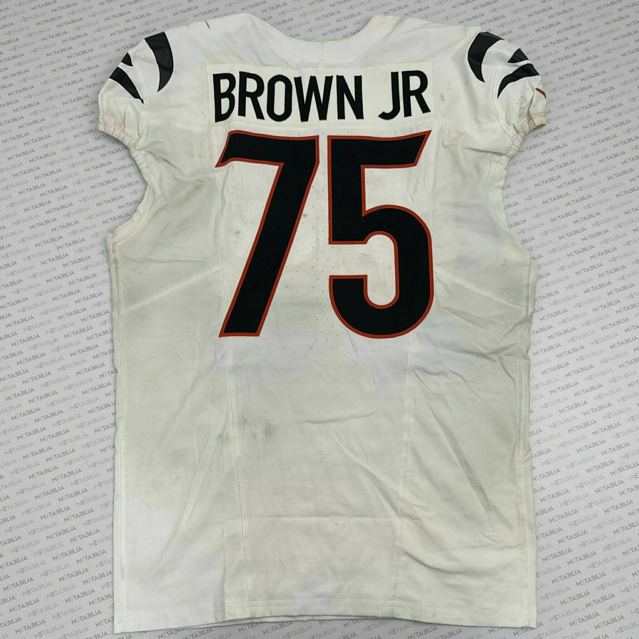 #75 Orlando Brown Jr. Game-Worn Jersey vs PIT
