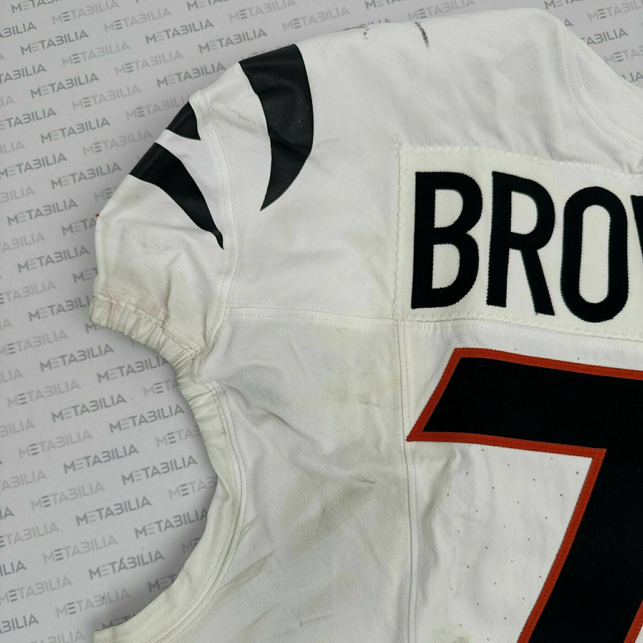 #75 Orlando Brown Jr. Game-Worn Jersey vs PIT