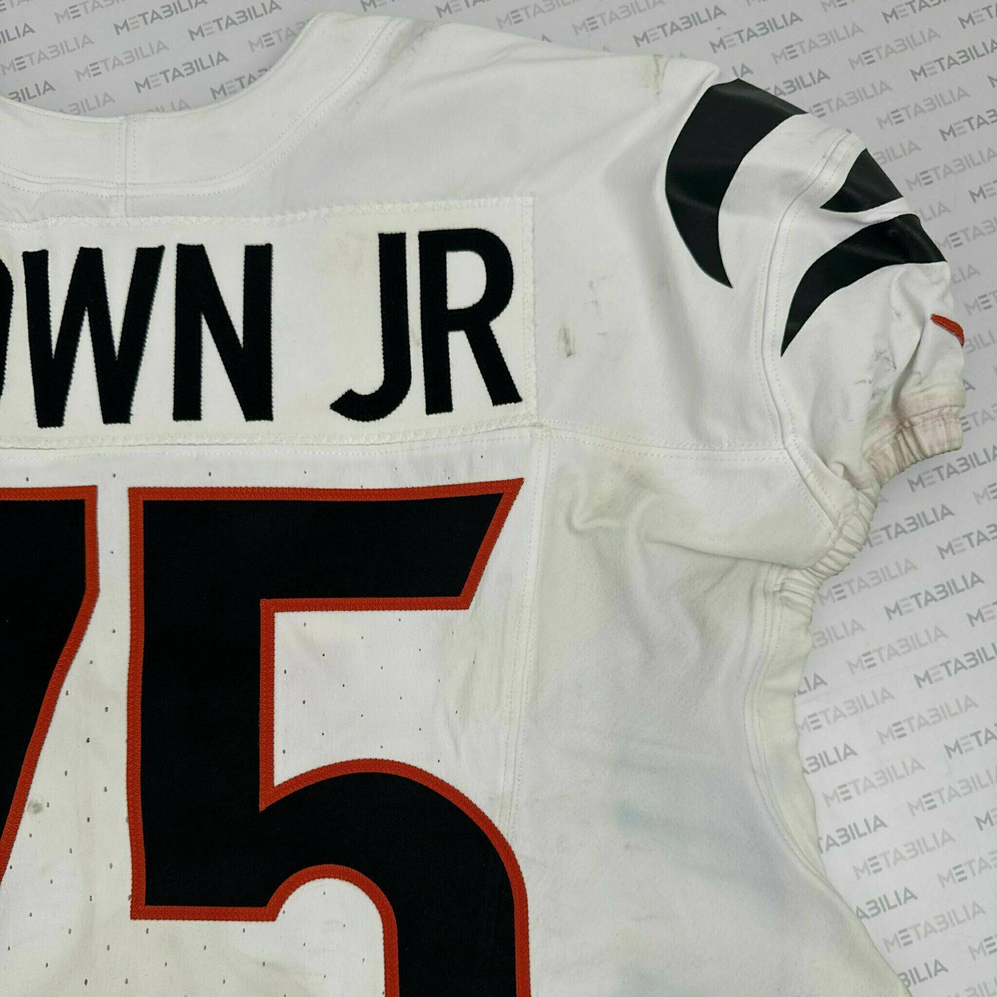 #75 Orlando Brown Jr. Game-Worn Jersey vs PIT