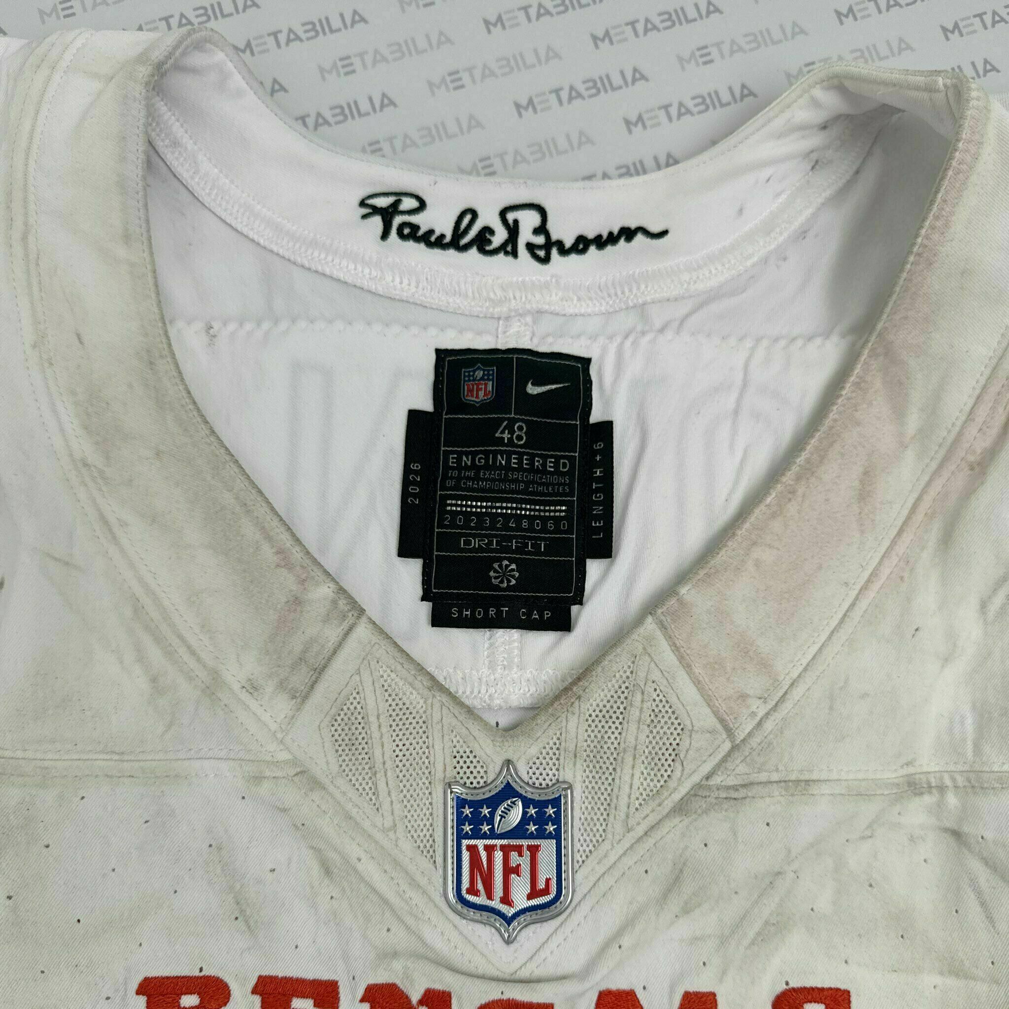 #75 Orlando Brown Jr. Game-Worn Jersey vs PIT