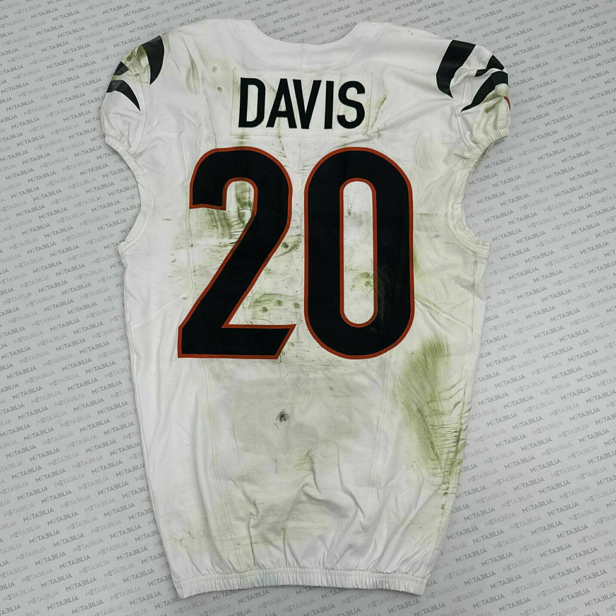 #20 Tacario Davis ROOKIE Game-Worn Jersey vs PIT