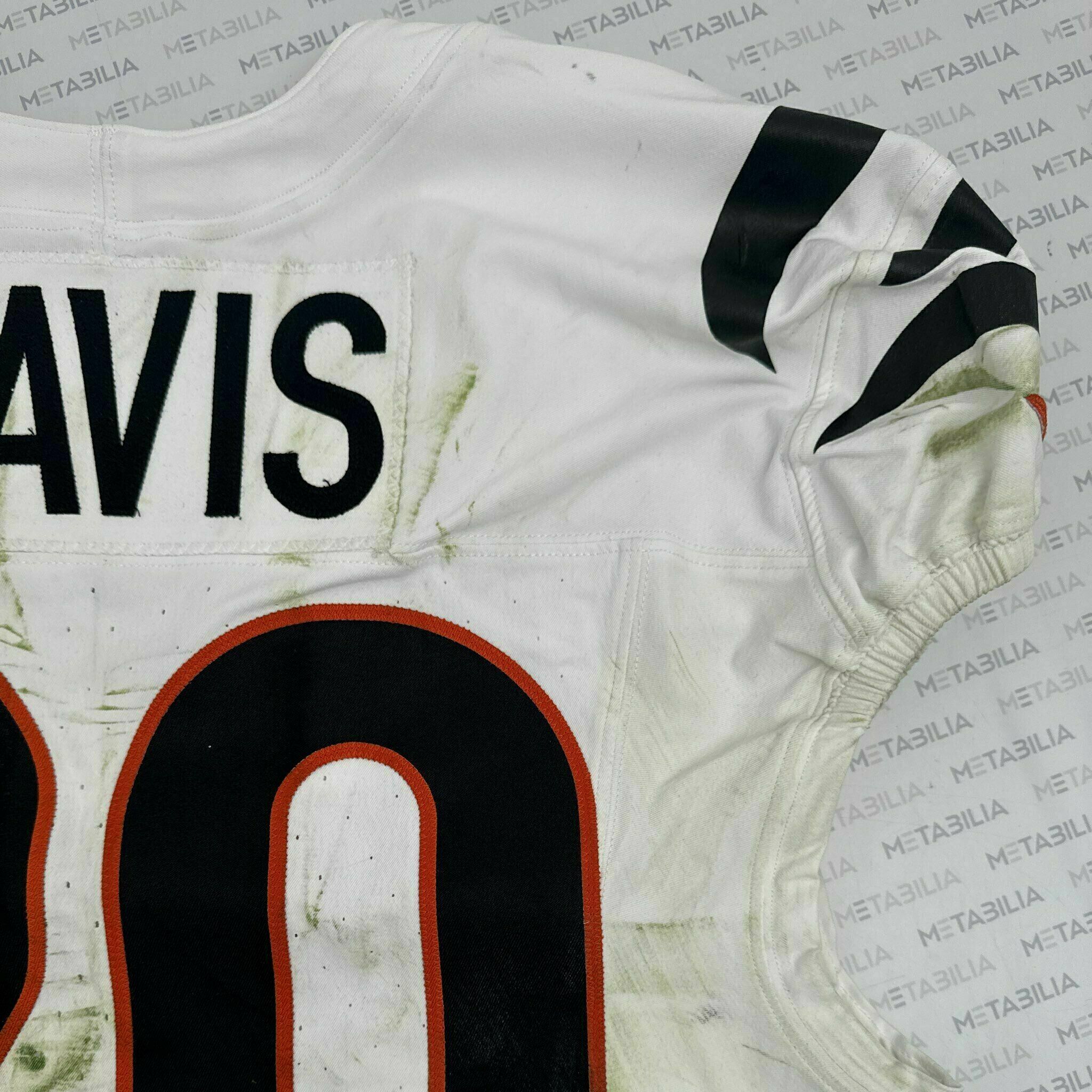#20 Tacario Davis ROOKIE Game-Worn Jersey vs PIT