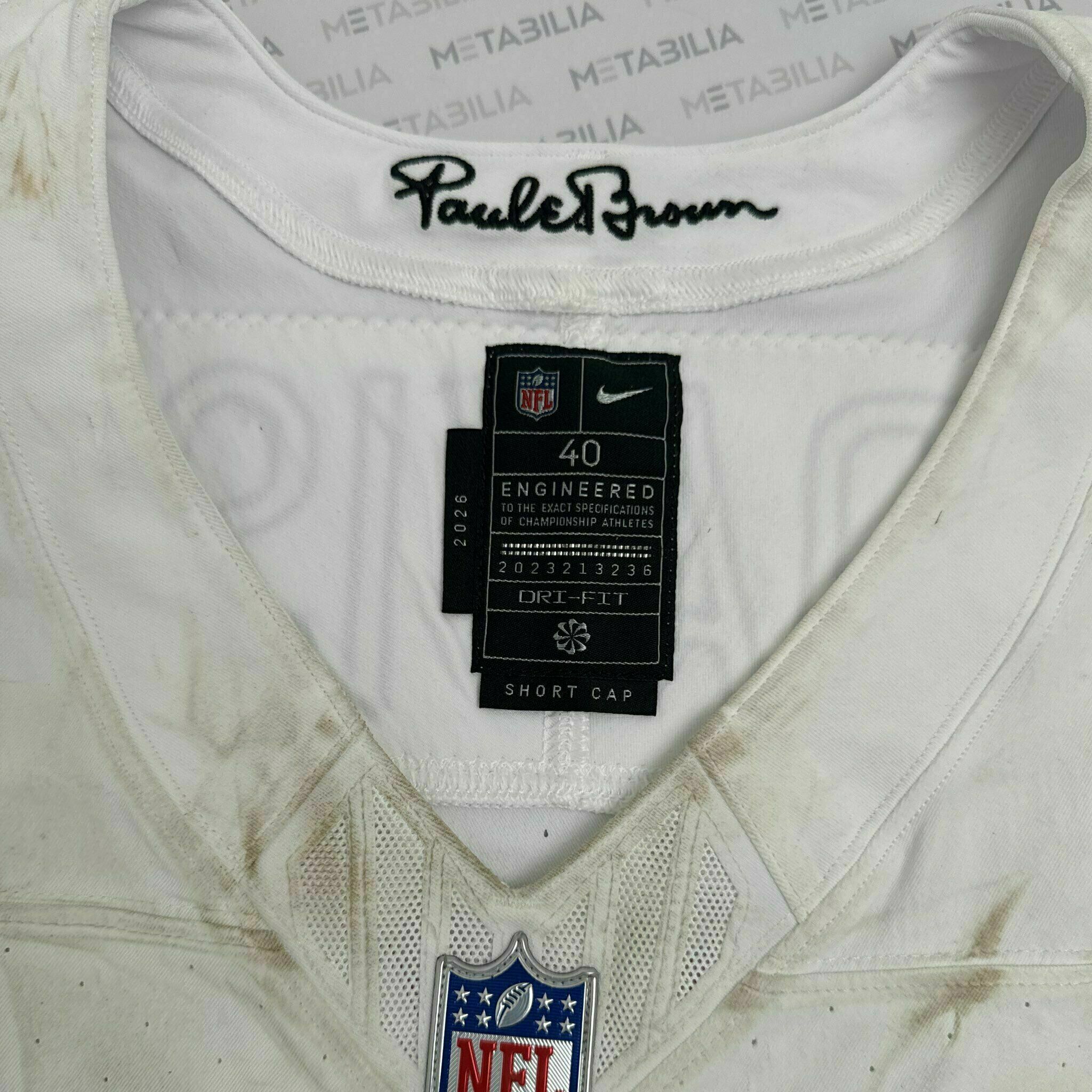 #20 Tacario Davis ROOKIE Game-Worn Jersey vs PIT