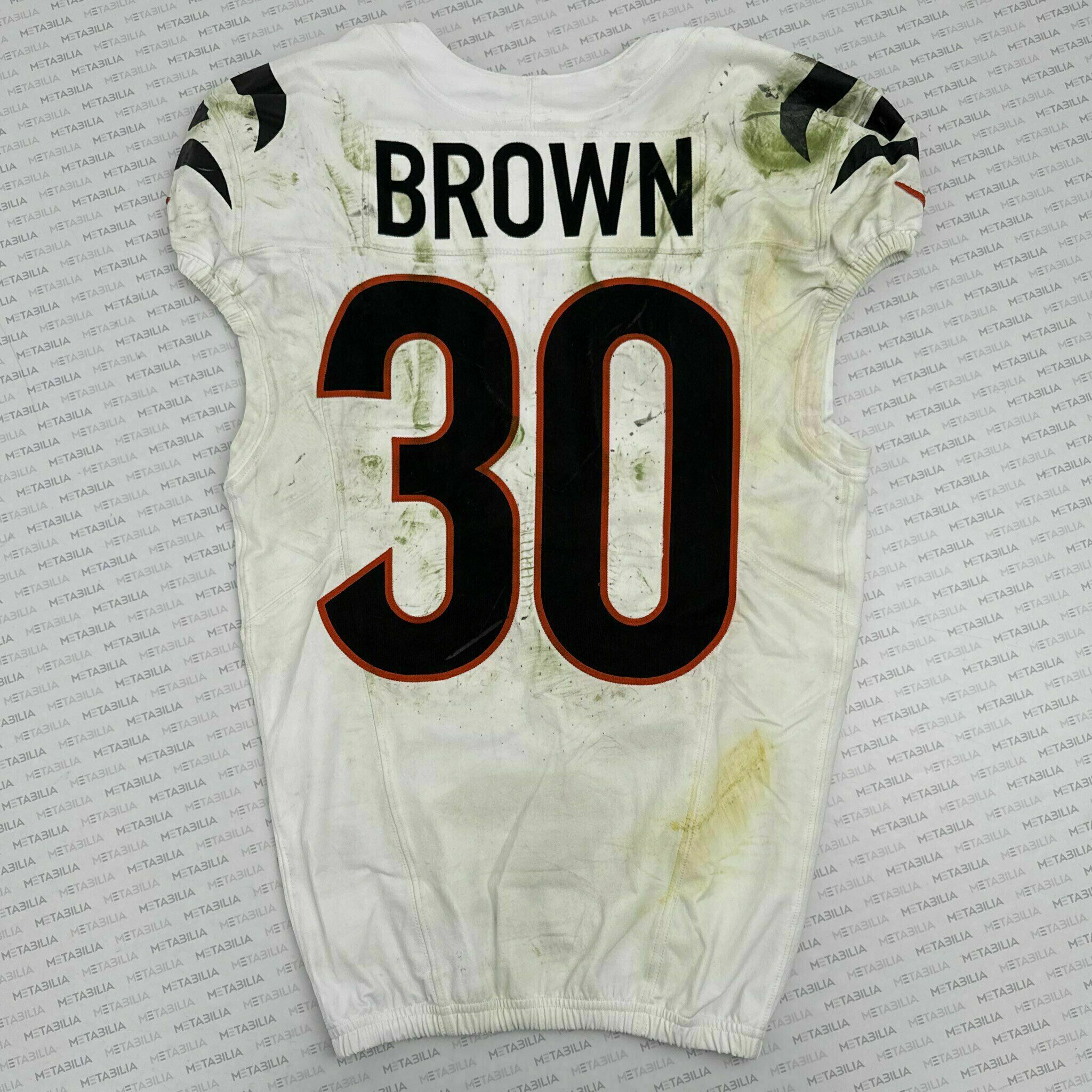 #30 Chase Brown Game-Worn Jersey vs PIT