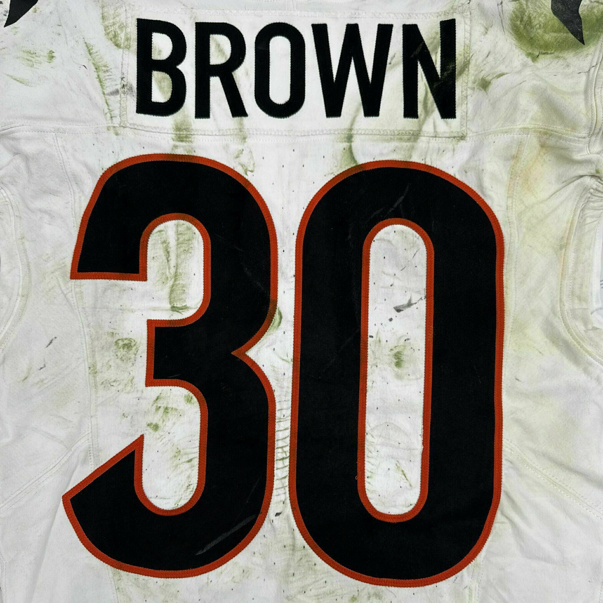 #30 Chase Brown Game-Worn Jersey vs PIT