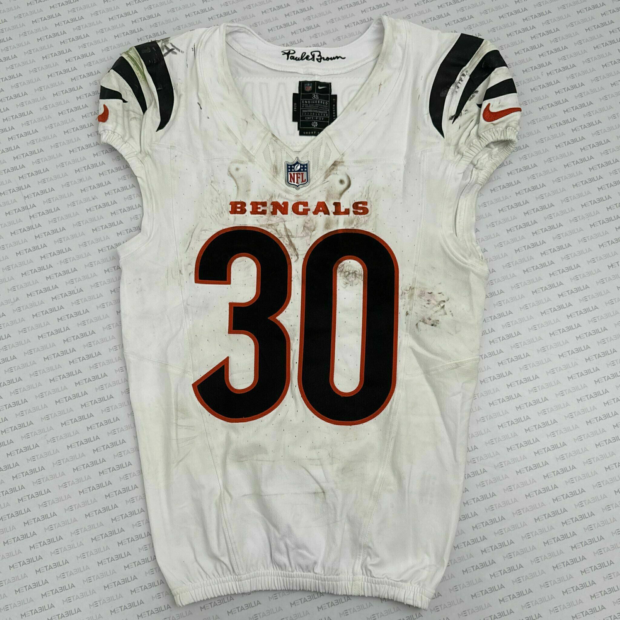 #30 Chase Brown Game-Worn Jersey vs PIT