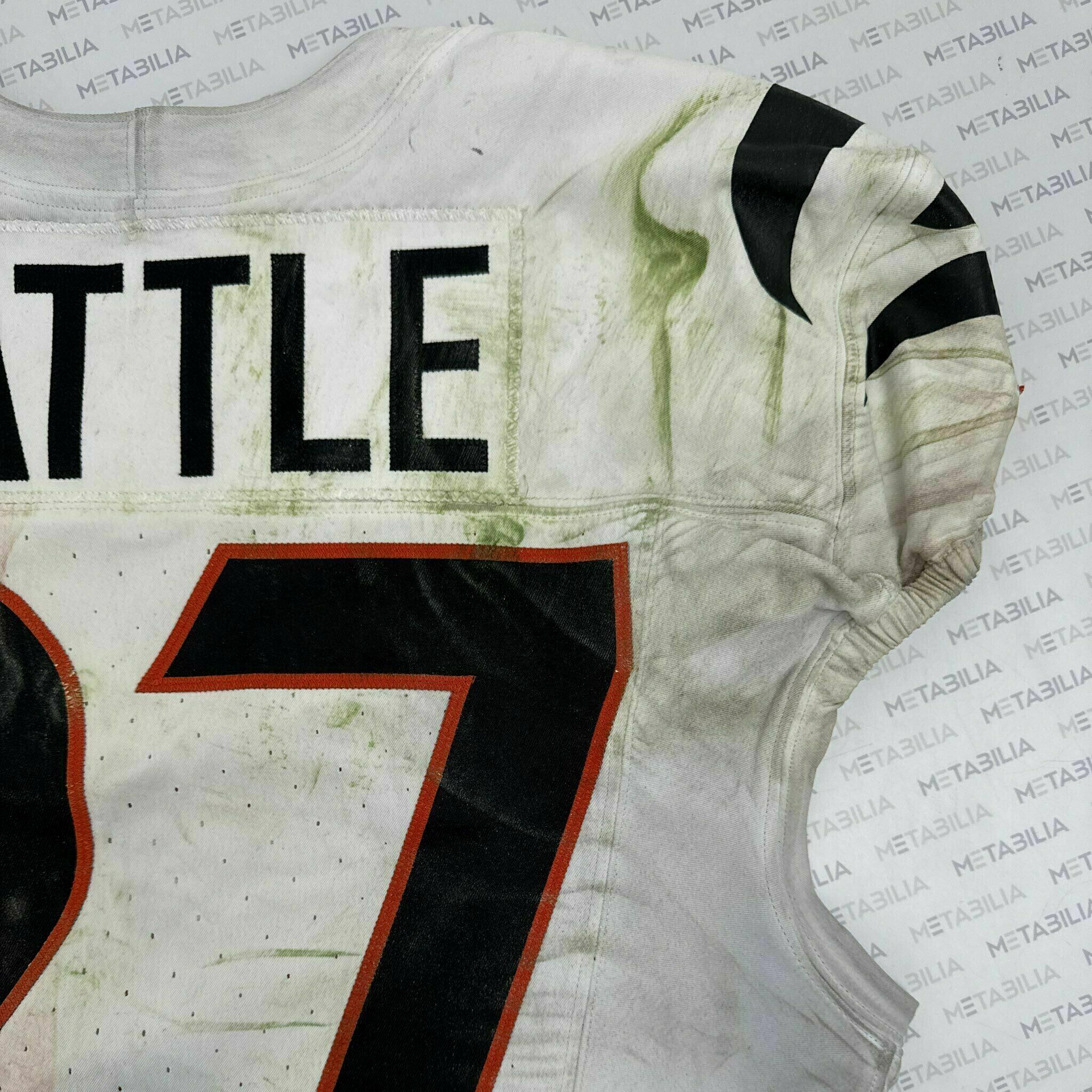 #27 Jordan Battle Game-Worn Jersey vs PIT