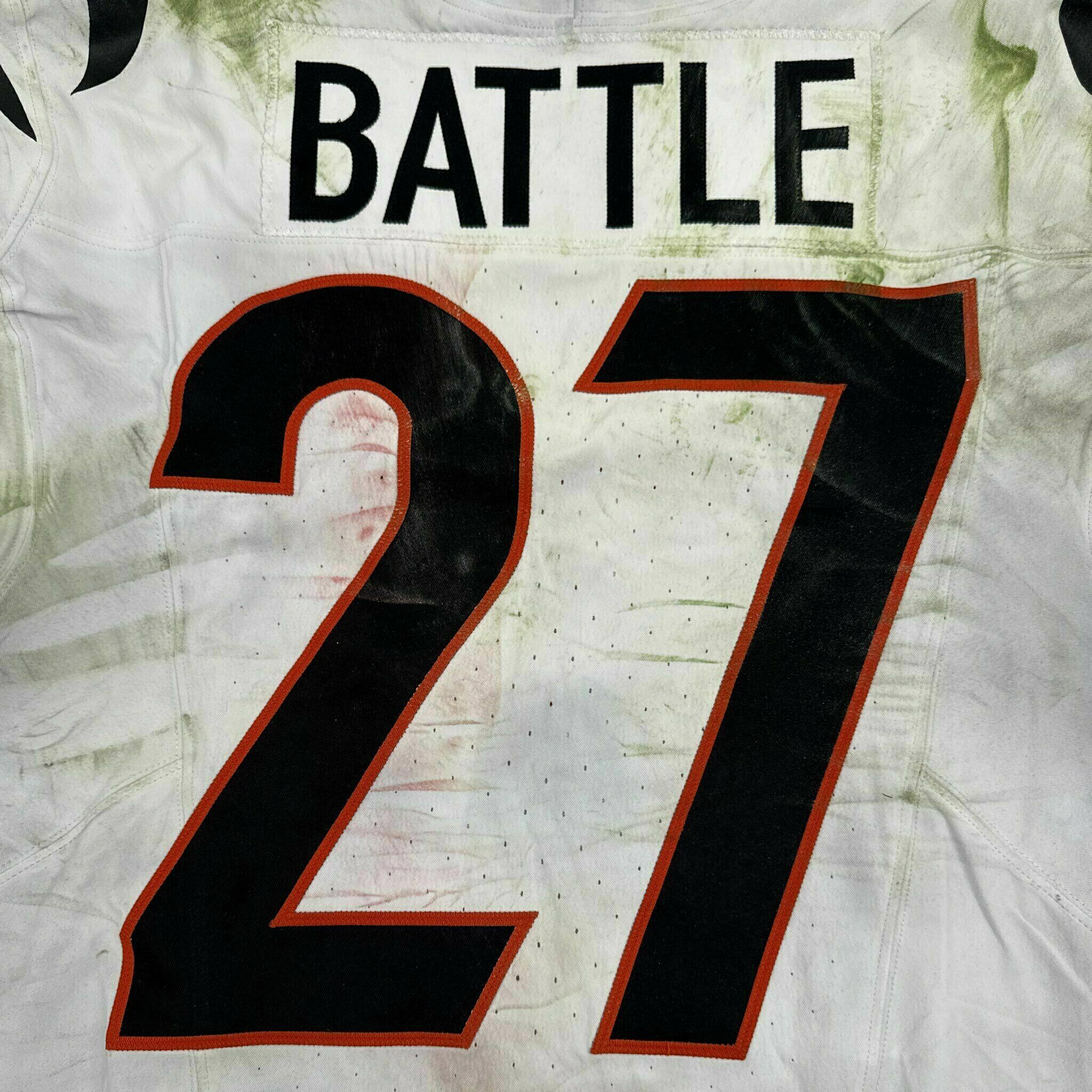 #27 Jordan Battle Game-Worn Jersey vs PIT