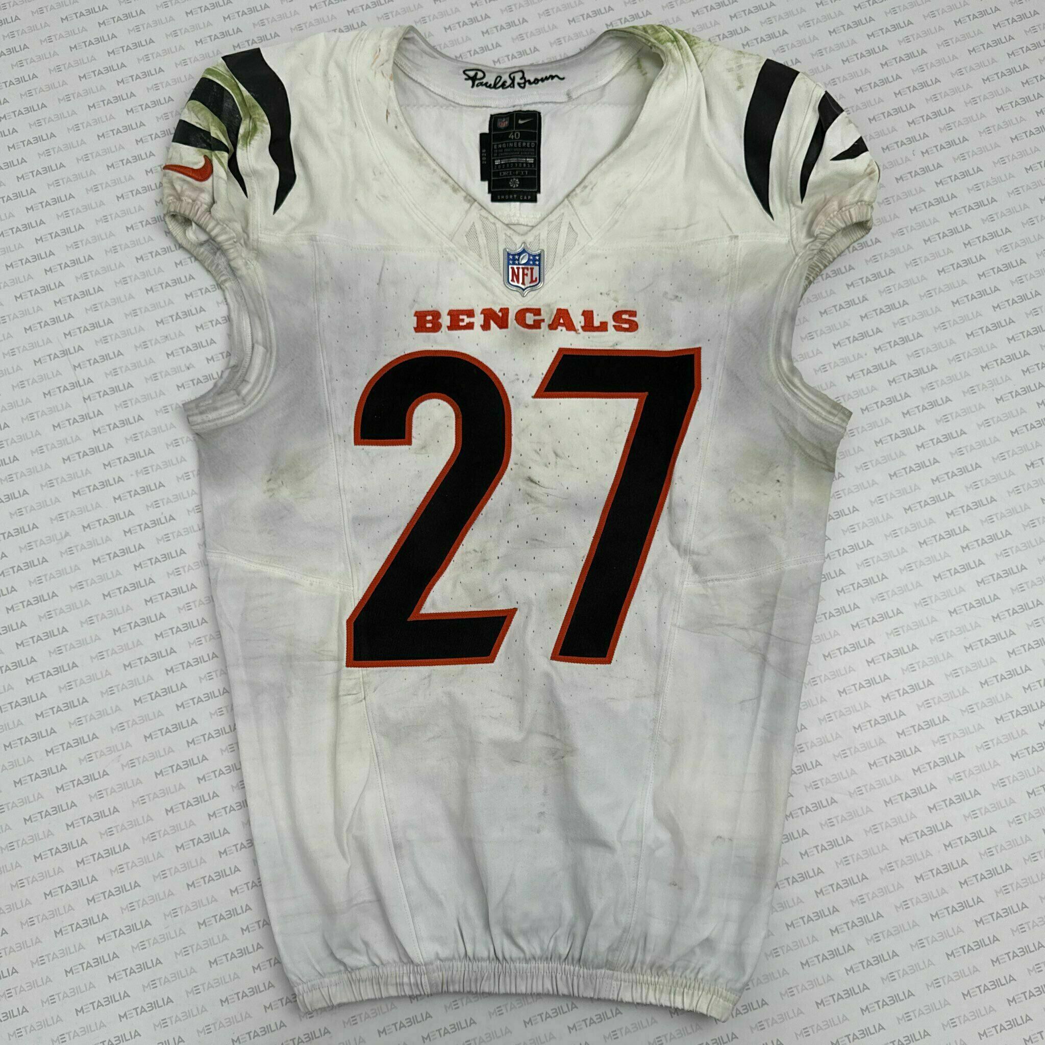 #27 Jordan Battle Game-Worn Jersey vs PIT