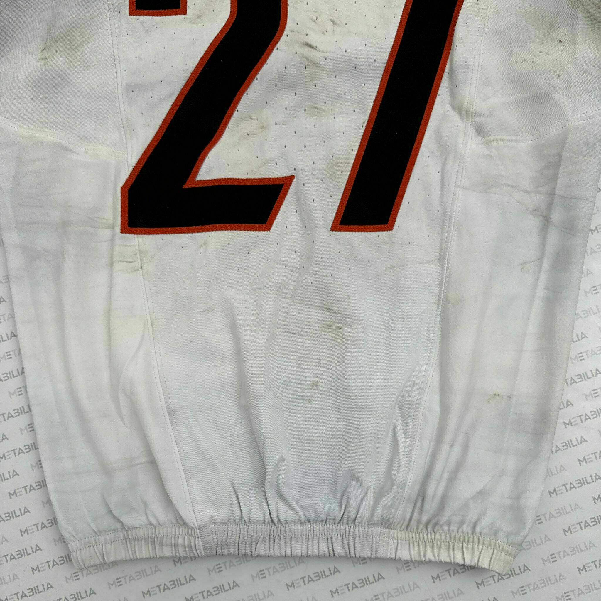 #27 Jordan Battle Game-Worn Jersey vs PIT