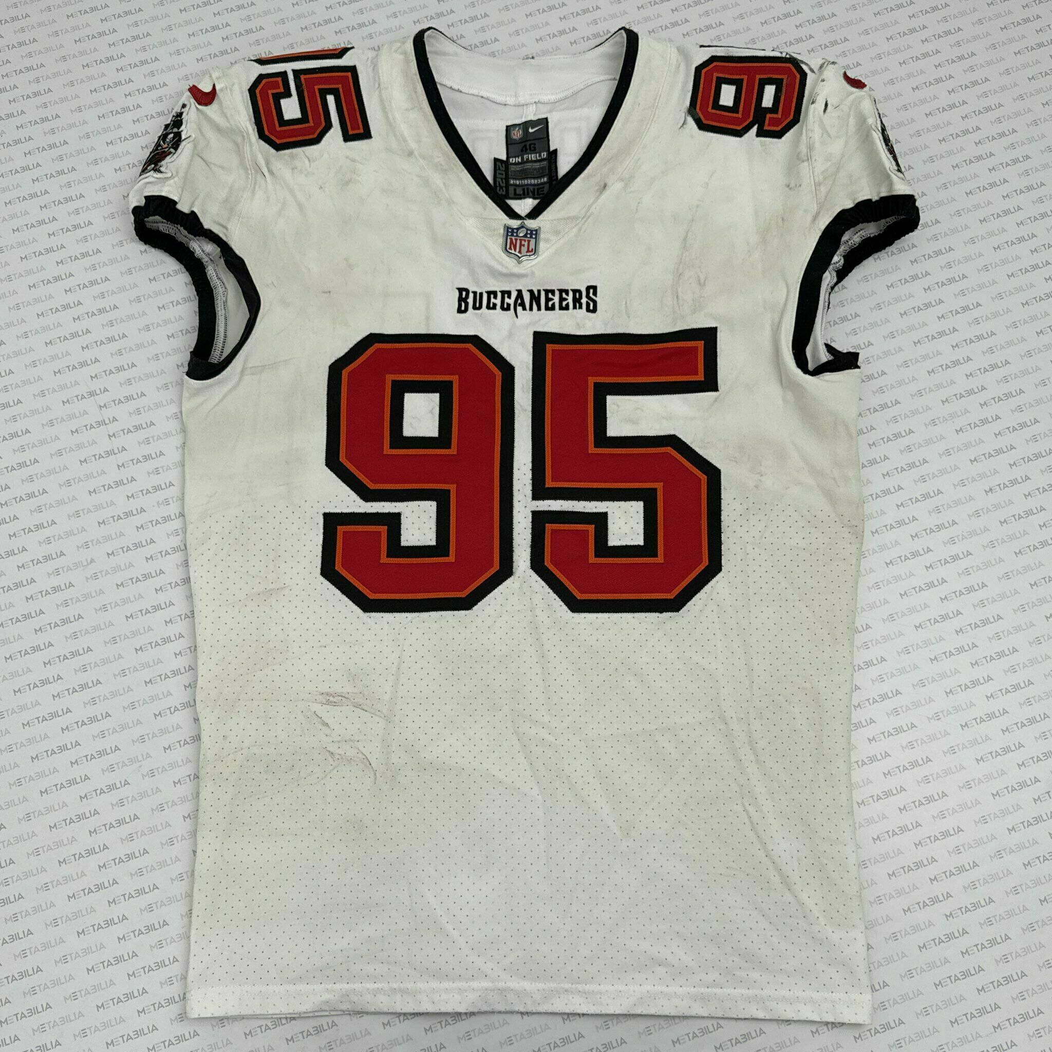 #95 Elijah Roberts Game-Worn Jersey vs Vikings