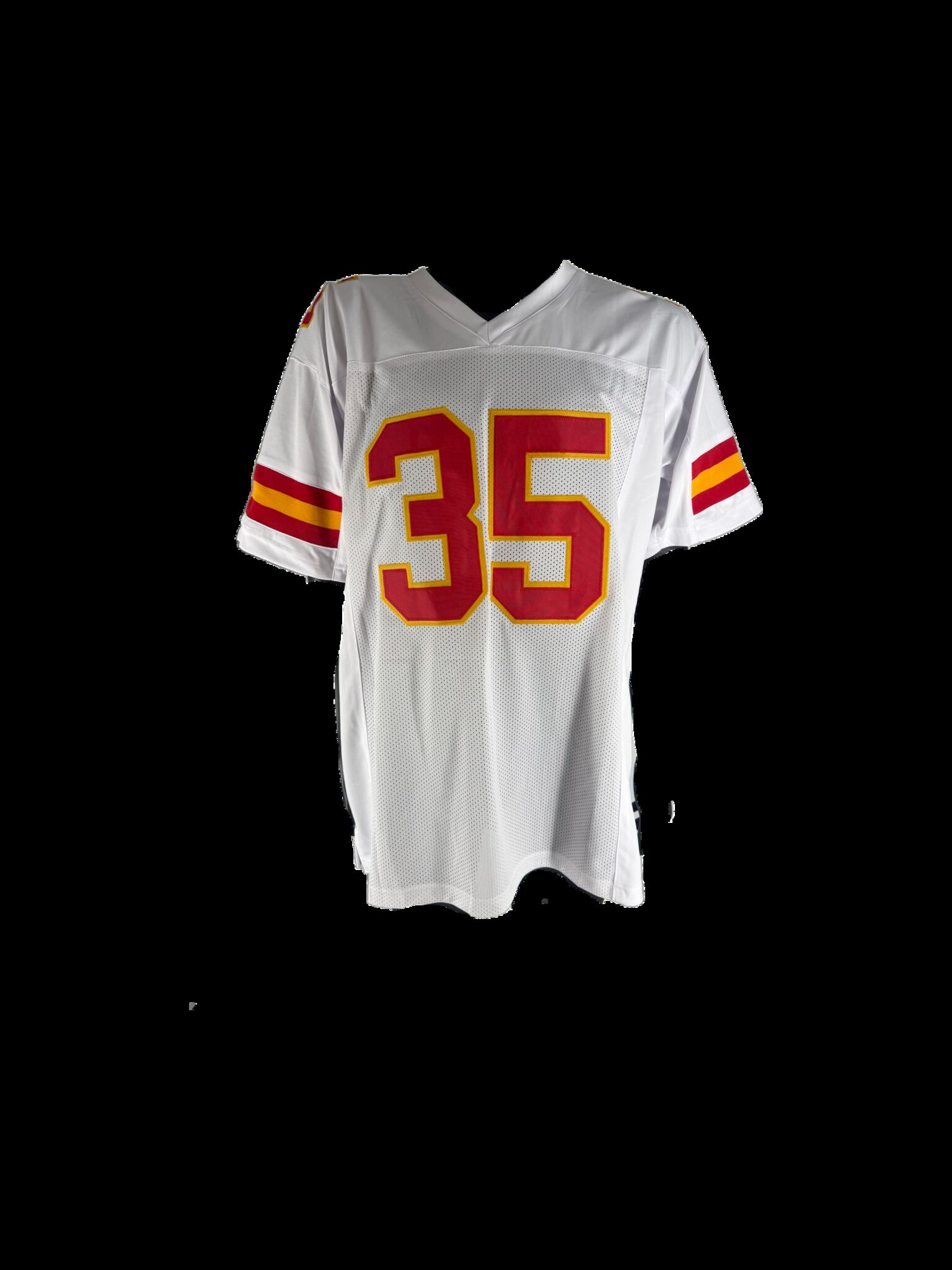 Christian Okoye Autographed Custom White Jersey