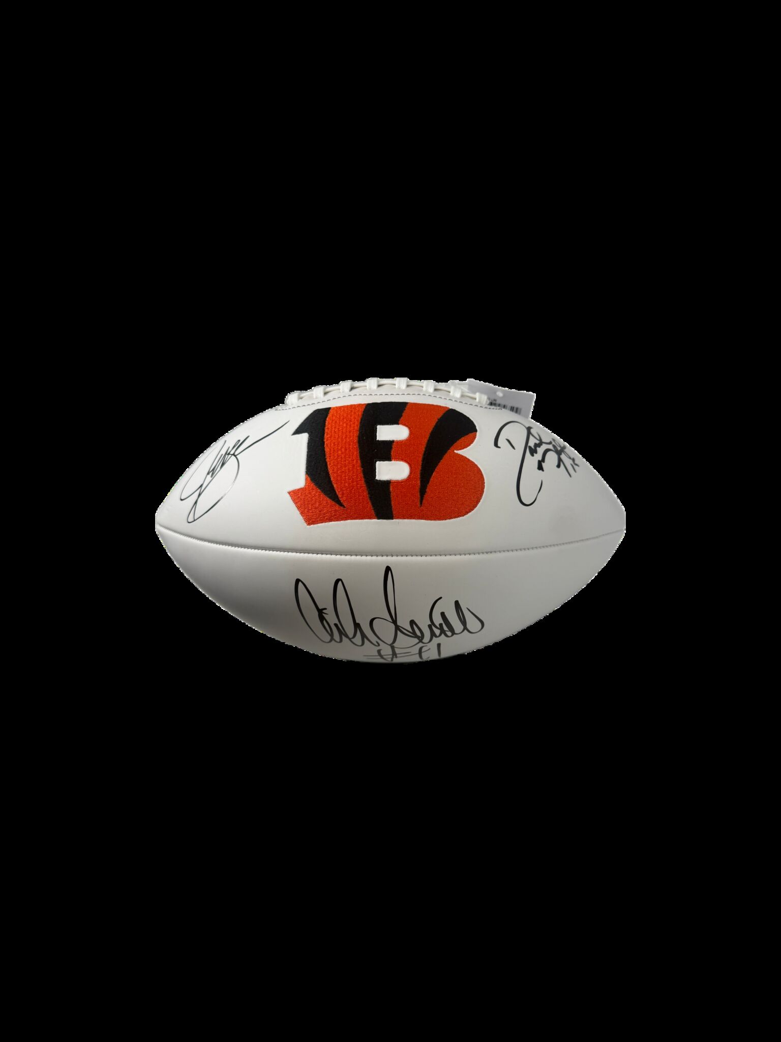 Jeff Blake, Akili Smith, David Klingler Autographed Bengals Logo Football