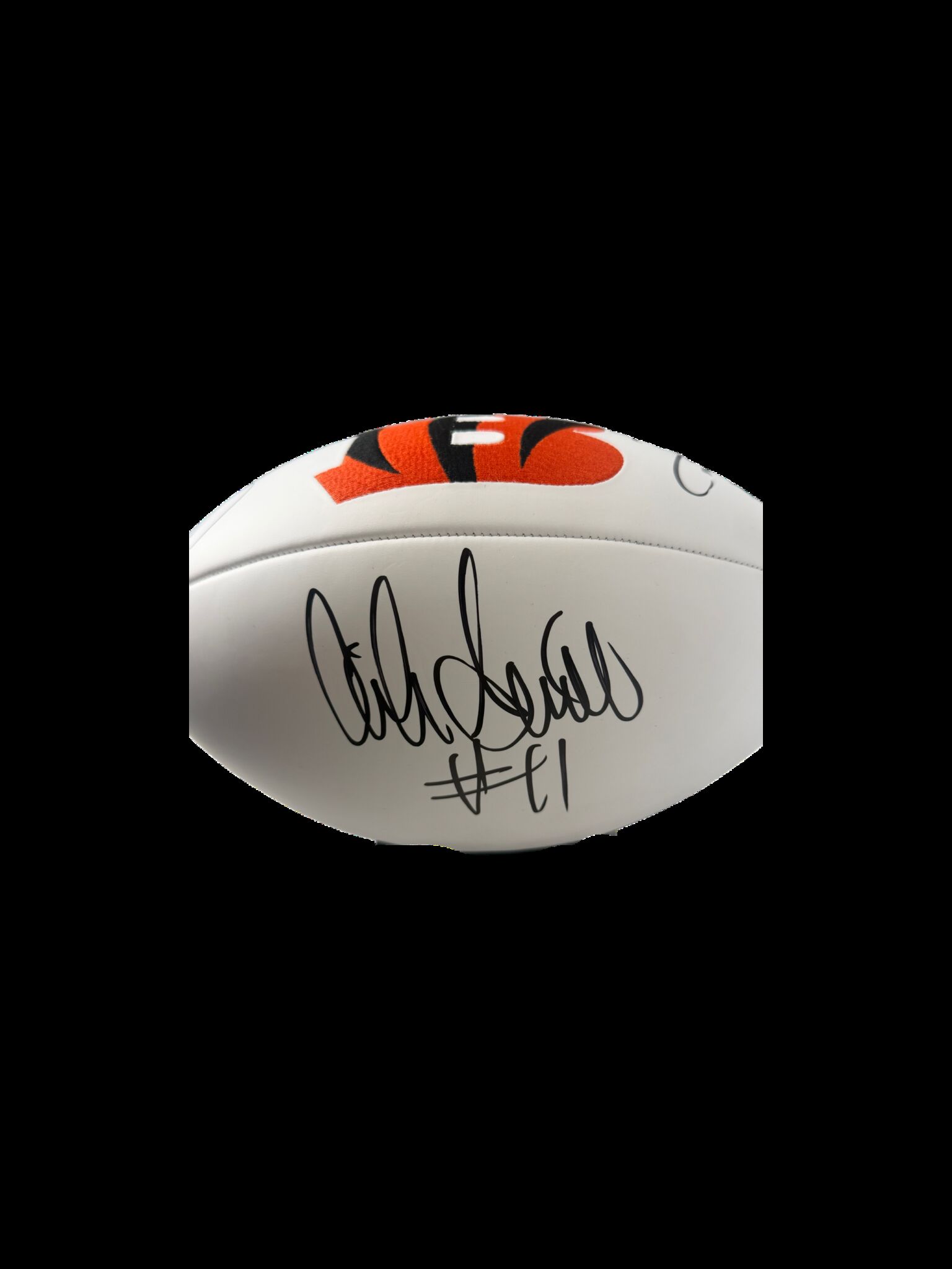 Jeff Blake, Akili Smith, David Klingler Autographed Bengals Logo Football