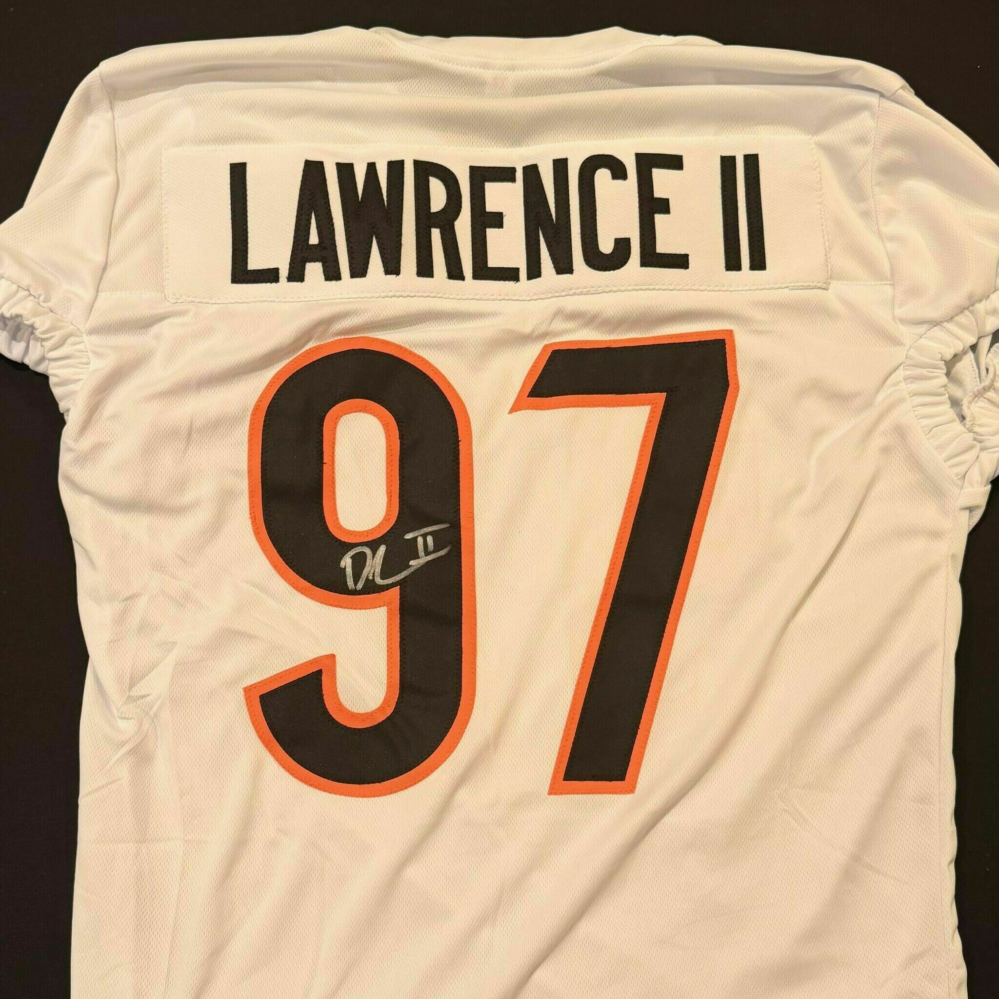 Dexter Lawrence Signed White Custom Jersey