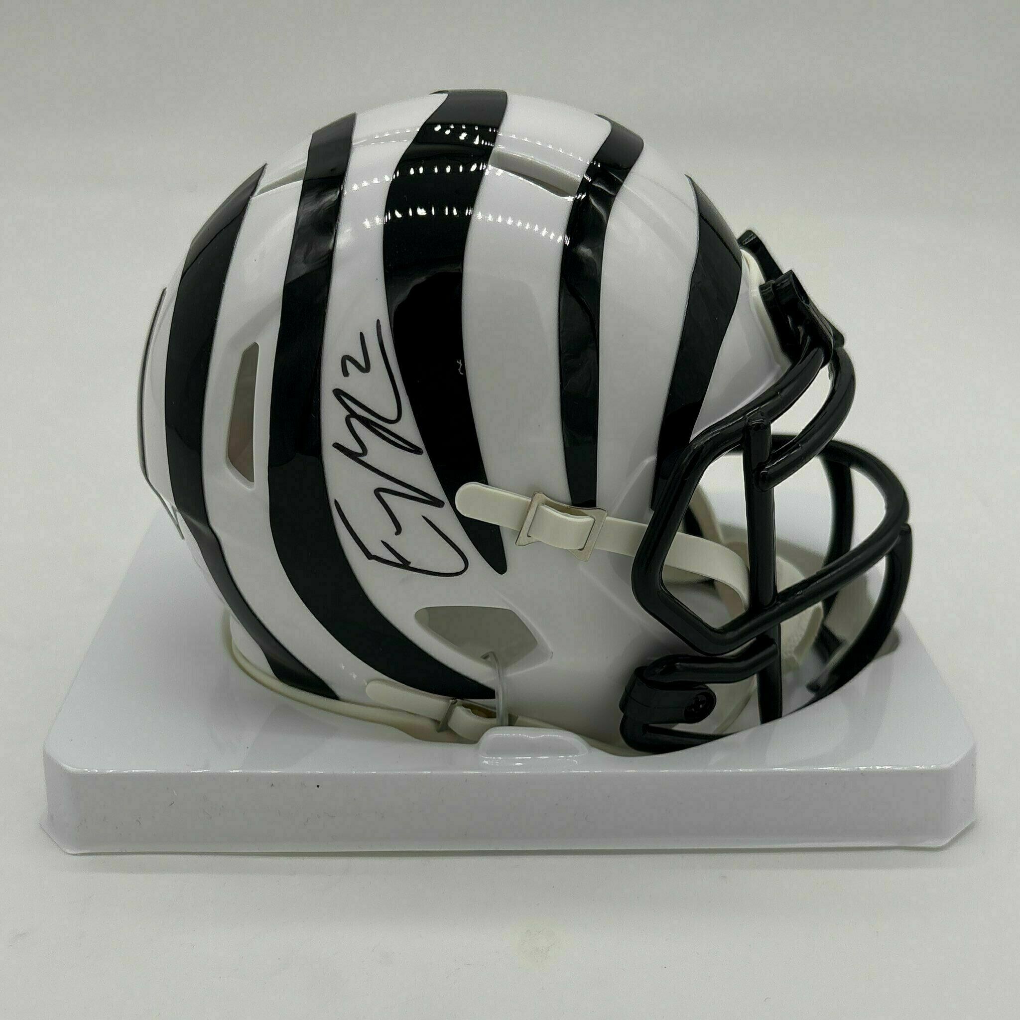 Evan McPherson Signed ALT White Mini Helmet