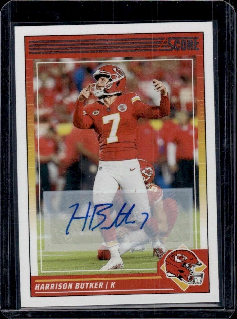 2024 Score Harrison Butker Signatures Autograph Trading Card