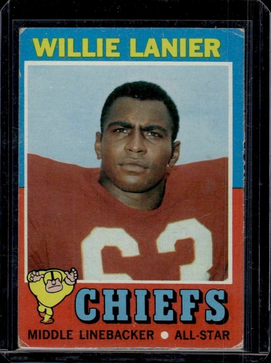 1971 Topps Willie Lanier Trading Card