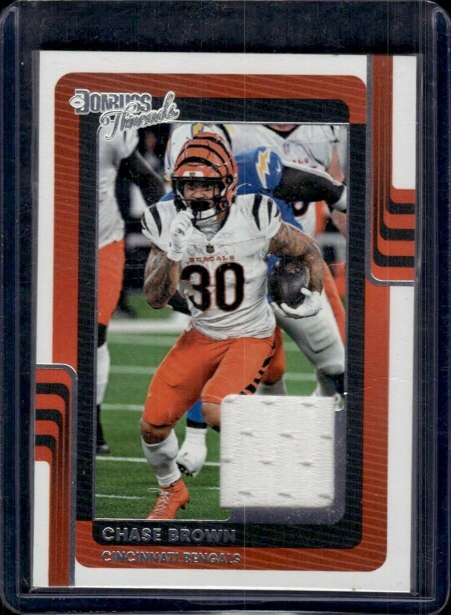 2025 Donruss Chase Brown Donruss Threads Trading Card