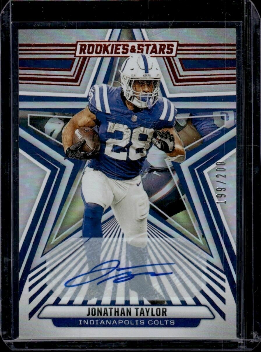 2024 Panini Rookies & Stars Jonathan Taylor Red Foil Autograph /200 Trading Card