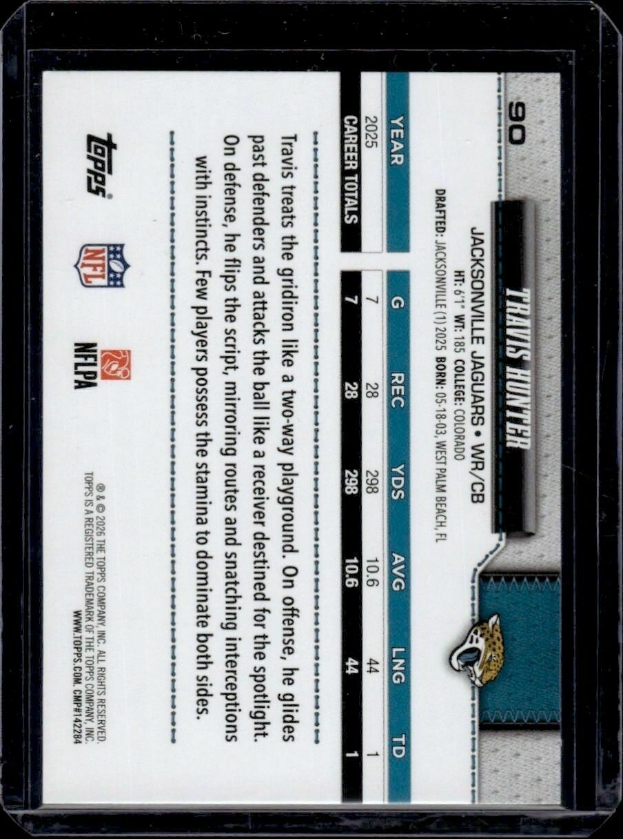 2026 Topps Flagship Travis Hunter Trading Card