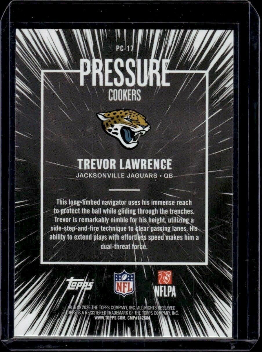 2026 Topps Flagship Trevor Lawrence Pressure Cookers Trading Card