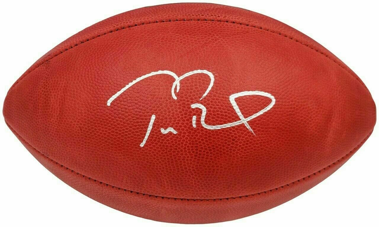 Tom Brady Autographed SB LV Wilson Official Duke Football - Fanatics Authentic