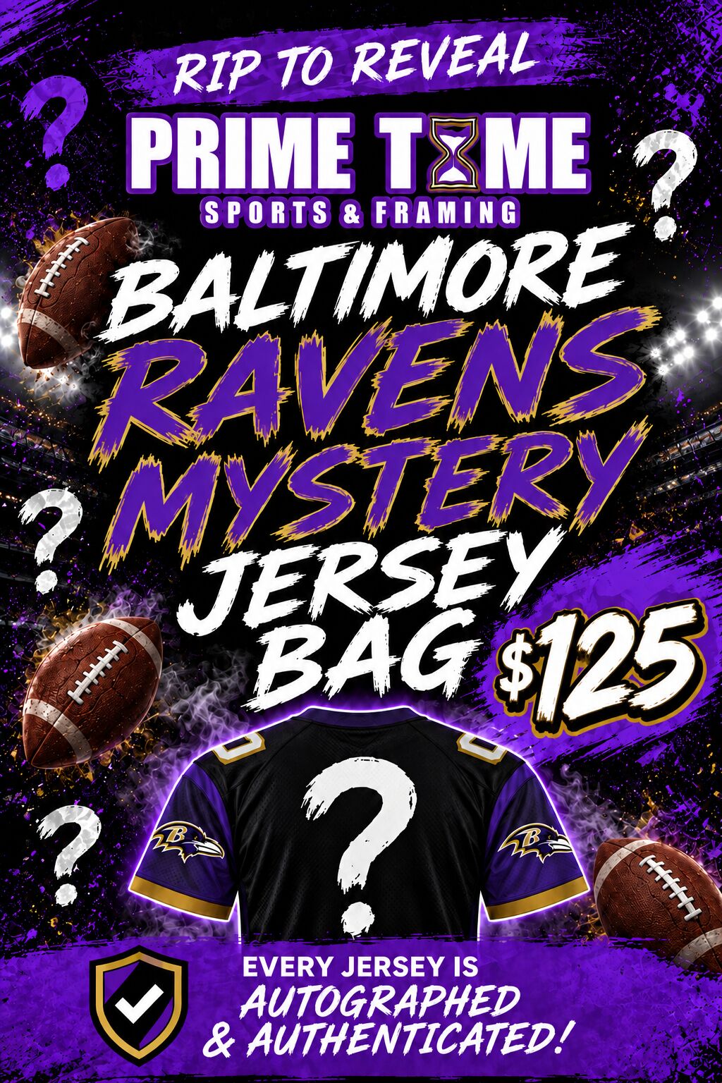 Baltimore Ravens Signed Mystery Jersey