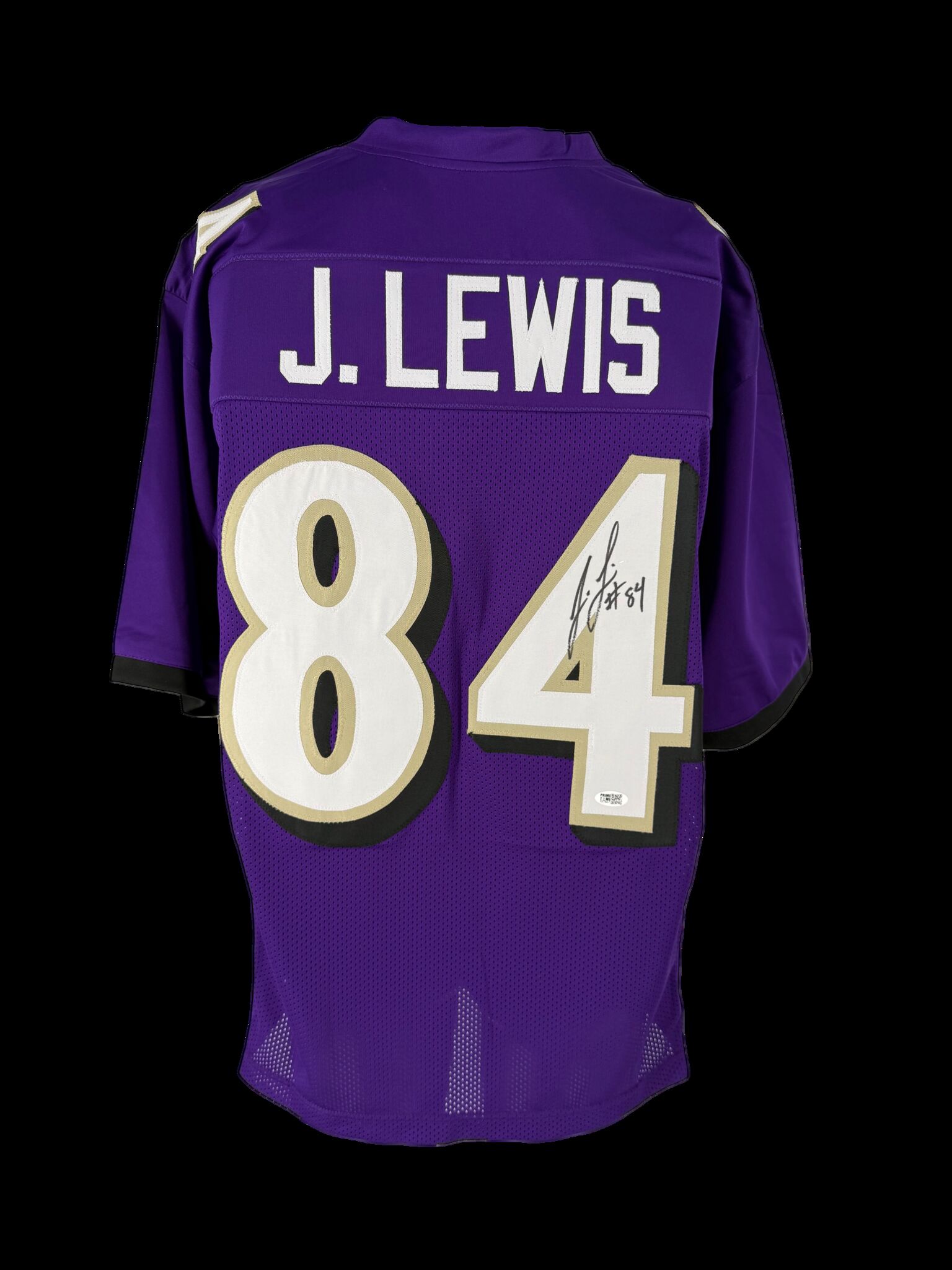 Jermaine Lewis Autographed Purple Custom Jersey
