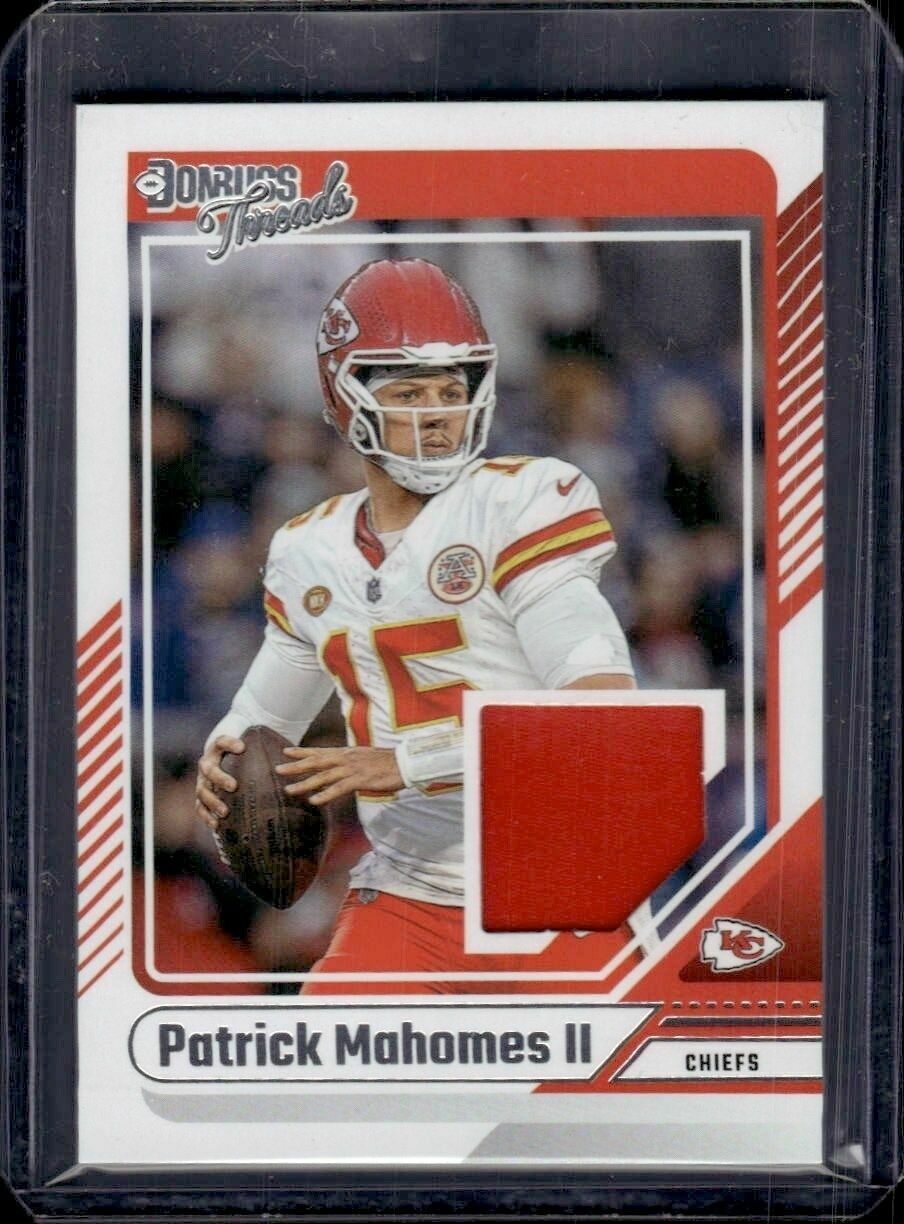 2024 Donruss Patrick Mahomes II Donruss Threads Jersey Patch Trading Card