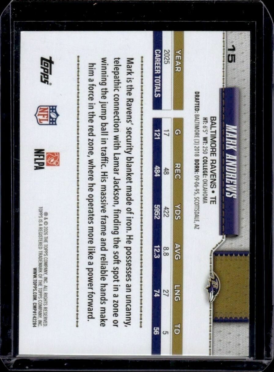 2026 Topps Flagship Mark Andrews Trading Card
