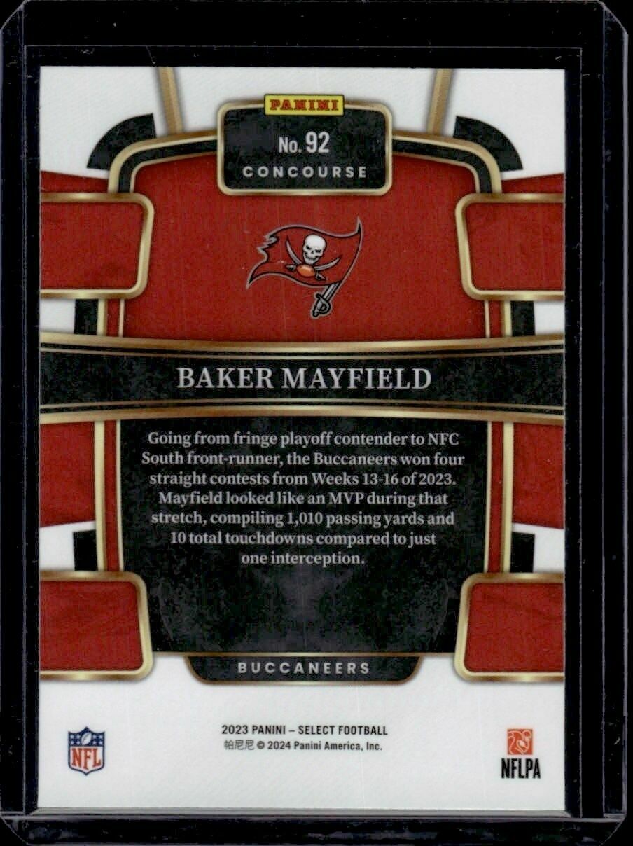 2023 Panini Select Baker Mayfield Concourse Level Trading Card