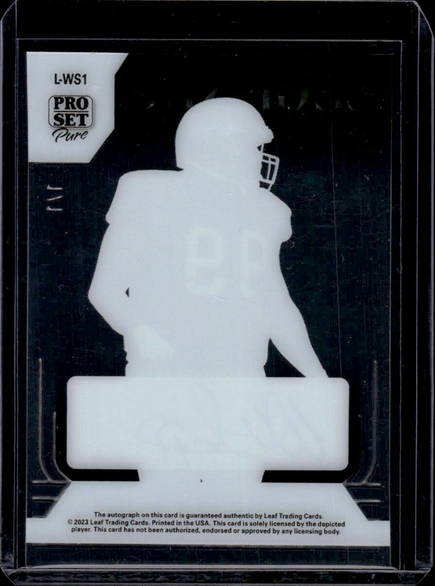 2023 Pro Set Legends Autographs Warren Sapp Holo Crystal Platinum Spectrum Limited 1/1 Autograph Trading Card