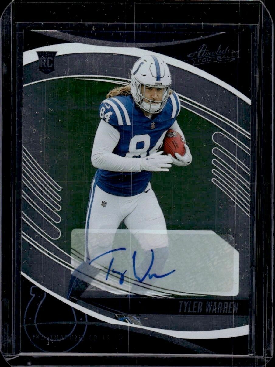 2025 Panini Absolute Tyler Warren Rookie Autograph Trading Card