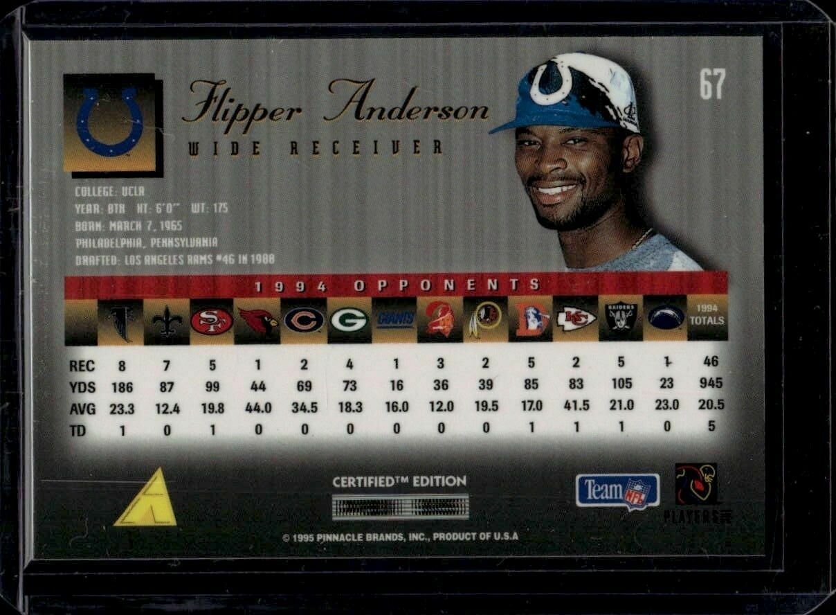1995 Select Certified Flipper Anderson Trading Card