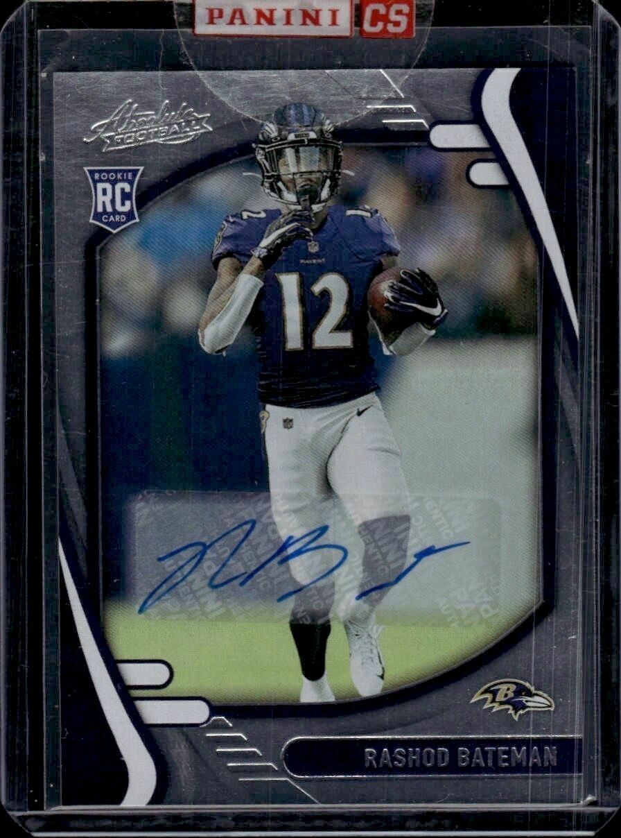 2021 Panini Absolute Rashod Bateman Rookie Autographs Silver Sealed Trading Card