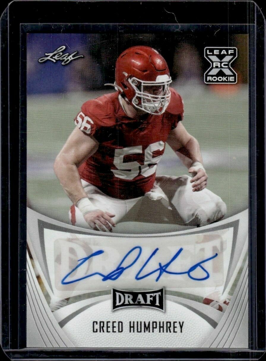 2021 Leaf Draft Creed Humphrey Autographs Rookie Trading Card
